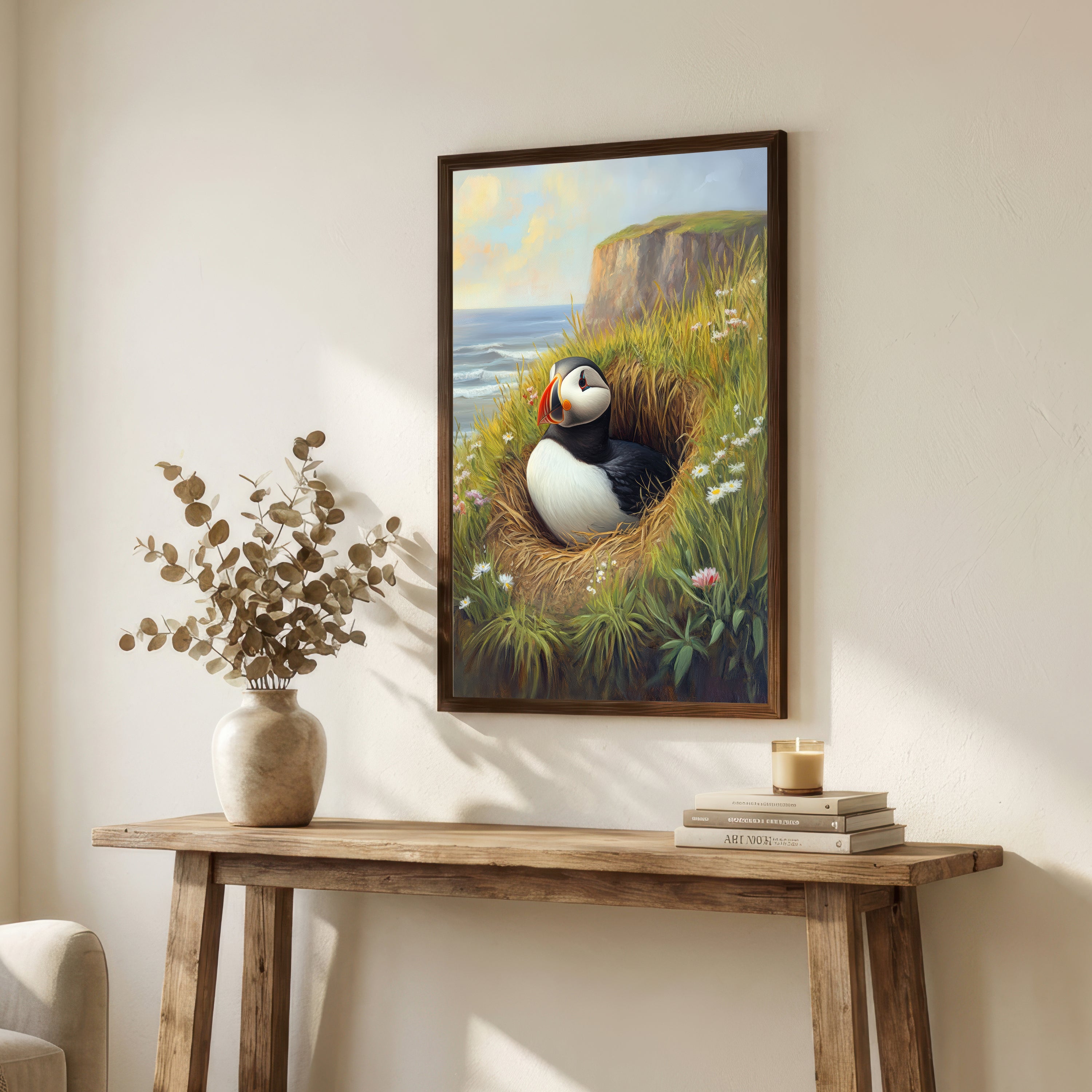 Puffin Coastal Art Print