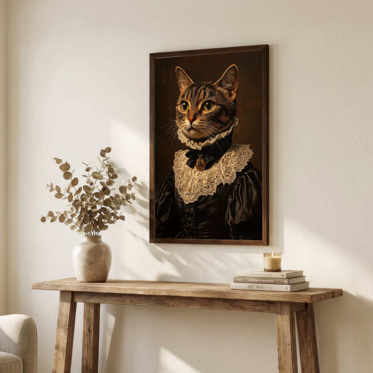 Victorian Cat Portrait Art Print