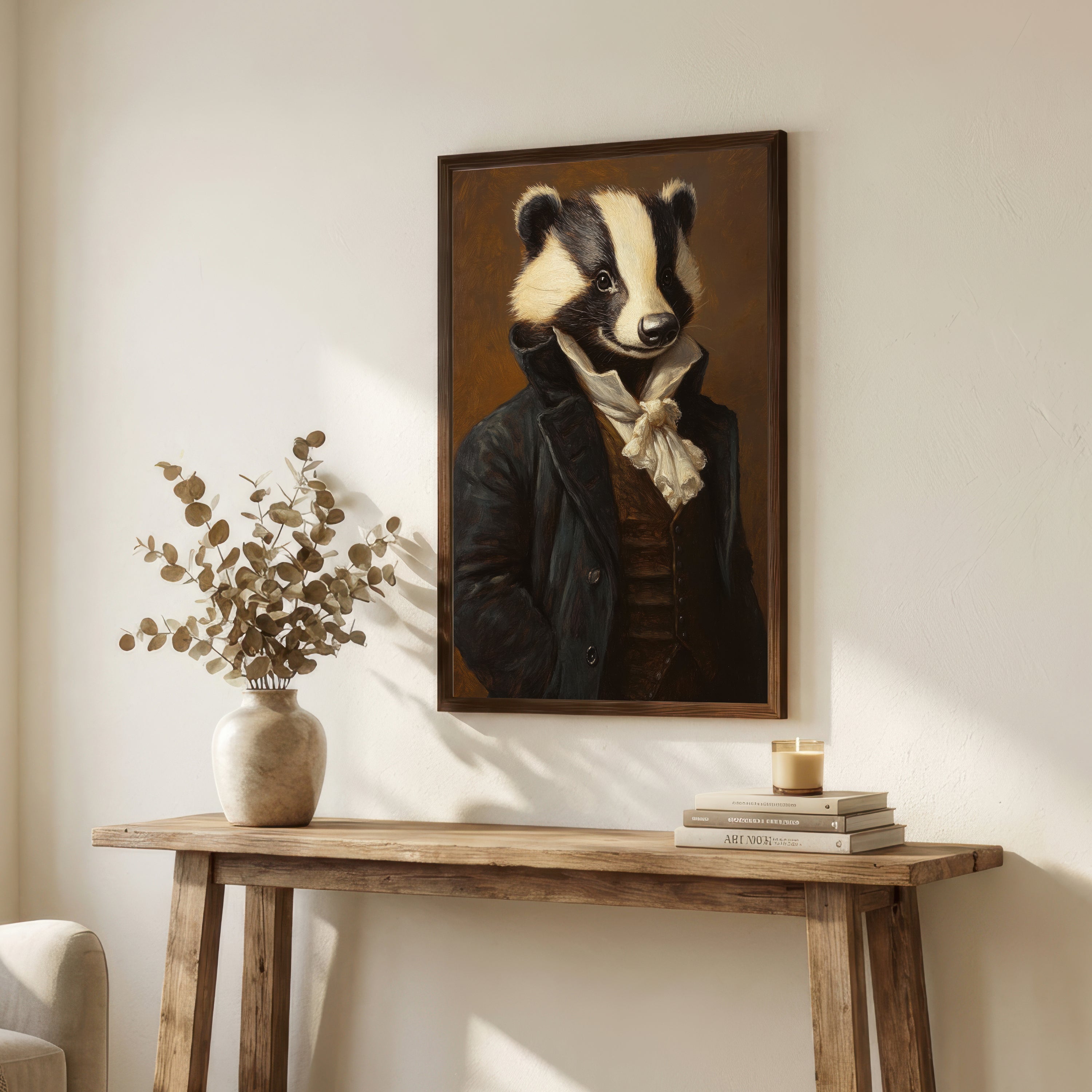 Victorian Panda Portrait Art Print