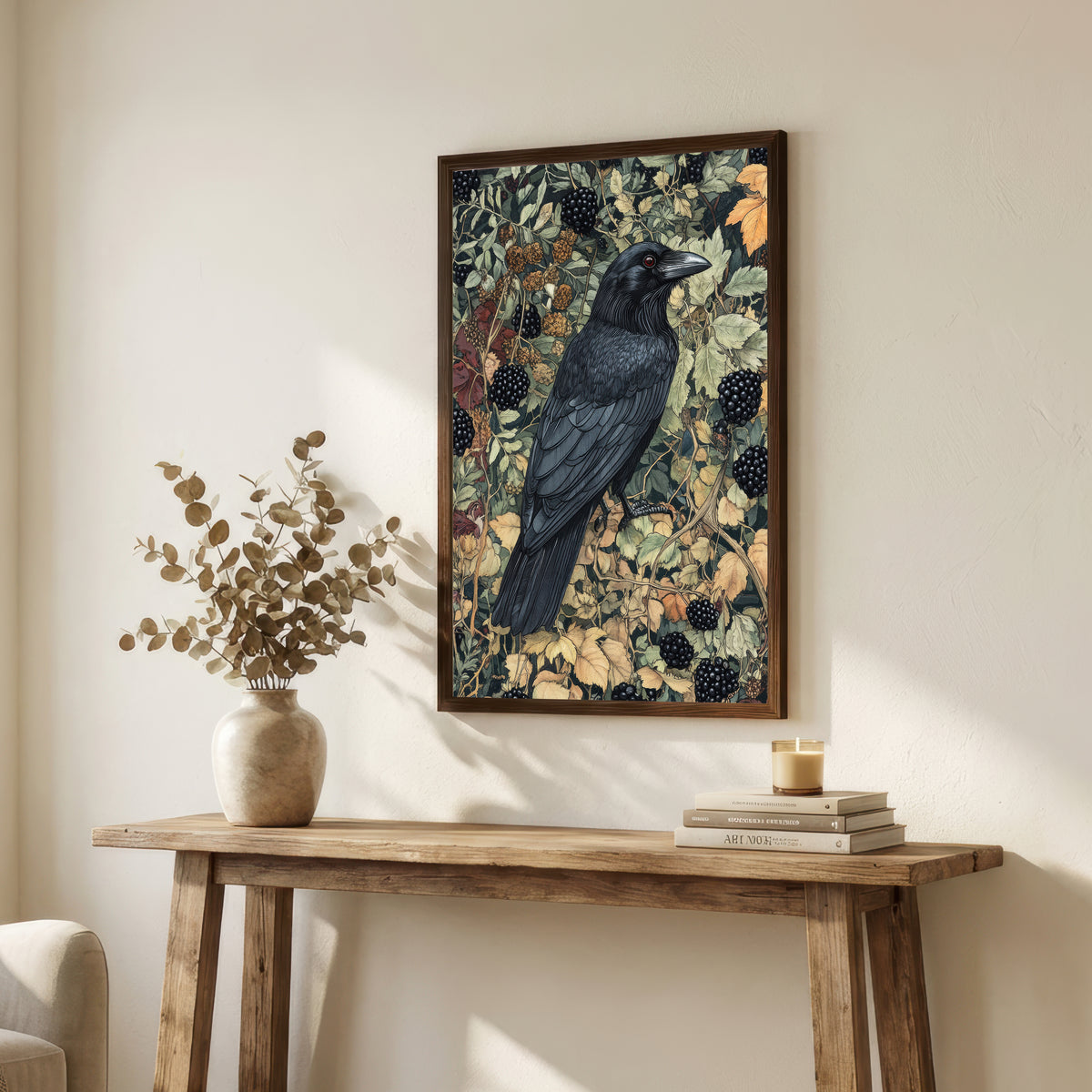 Crow Blackberry Botanical Art Print