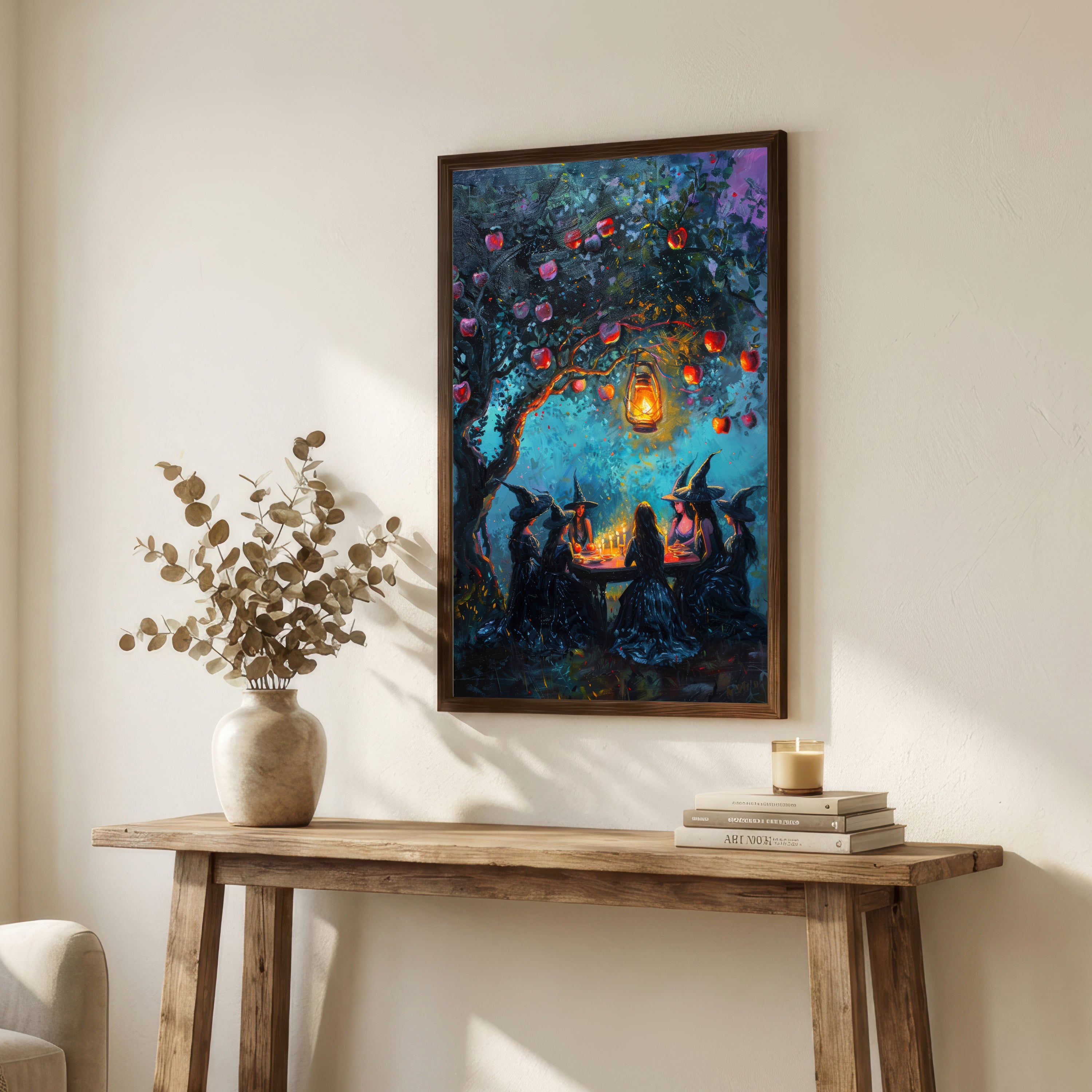 Witches Lantern Gathering Art Print