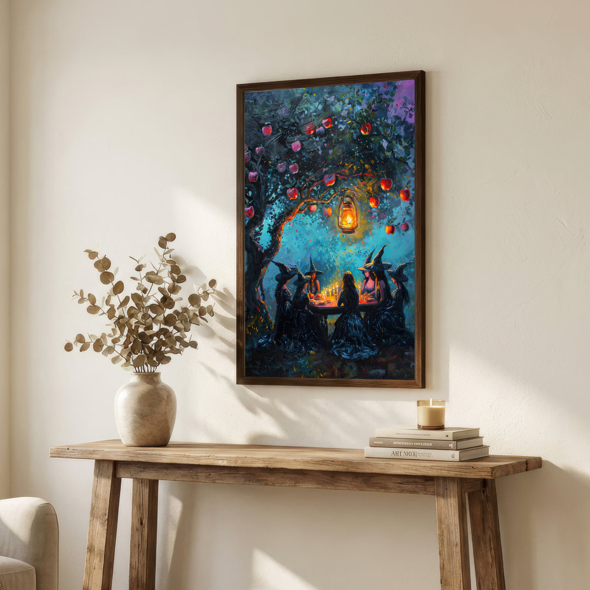 Witches Lantern Gathering Art Print