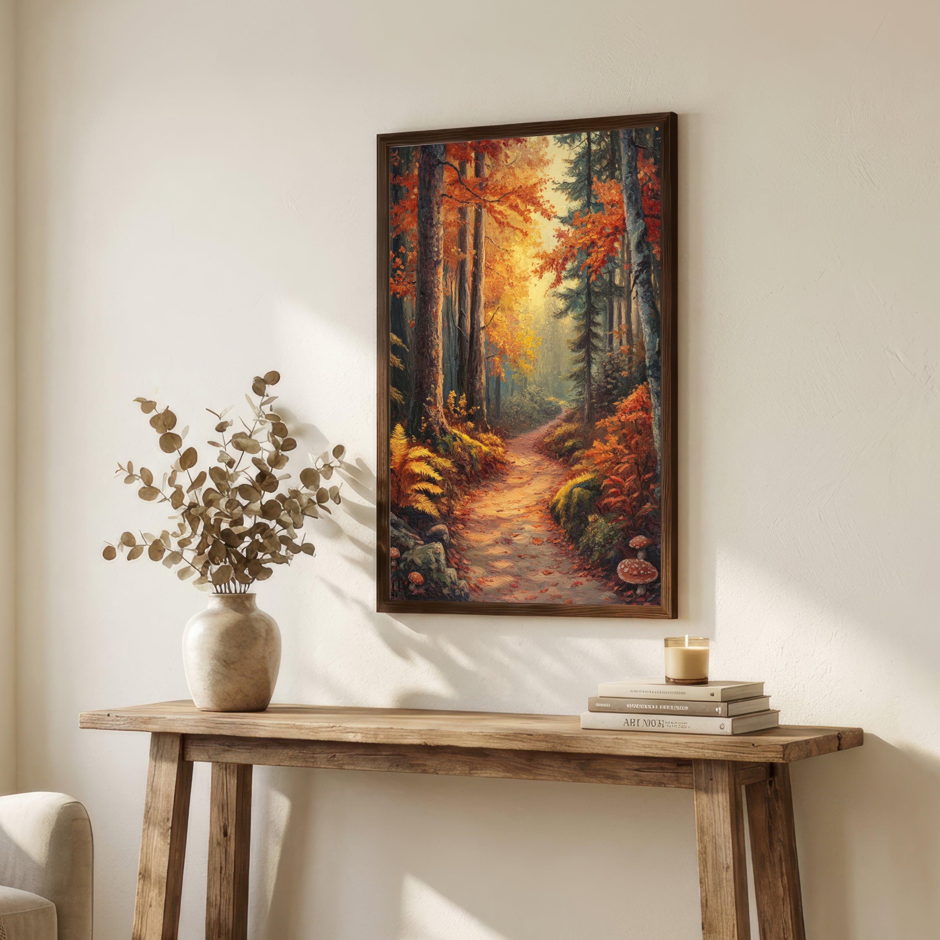 Autumn Forest Path Art Print