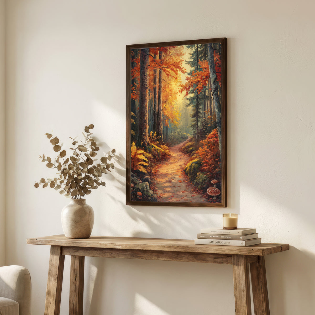 Autumn Forest Path Art Print