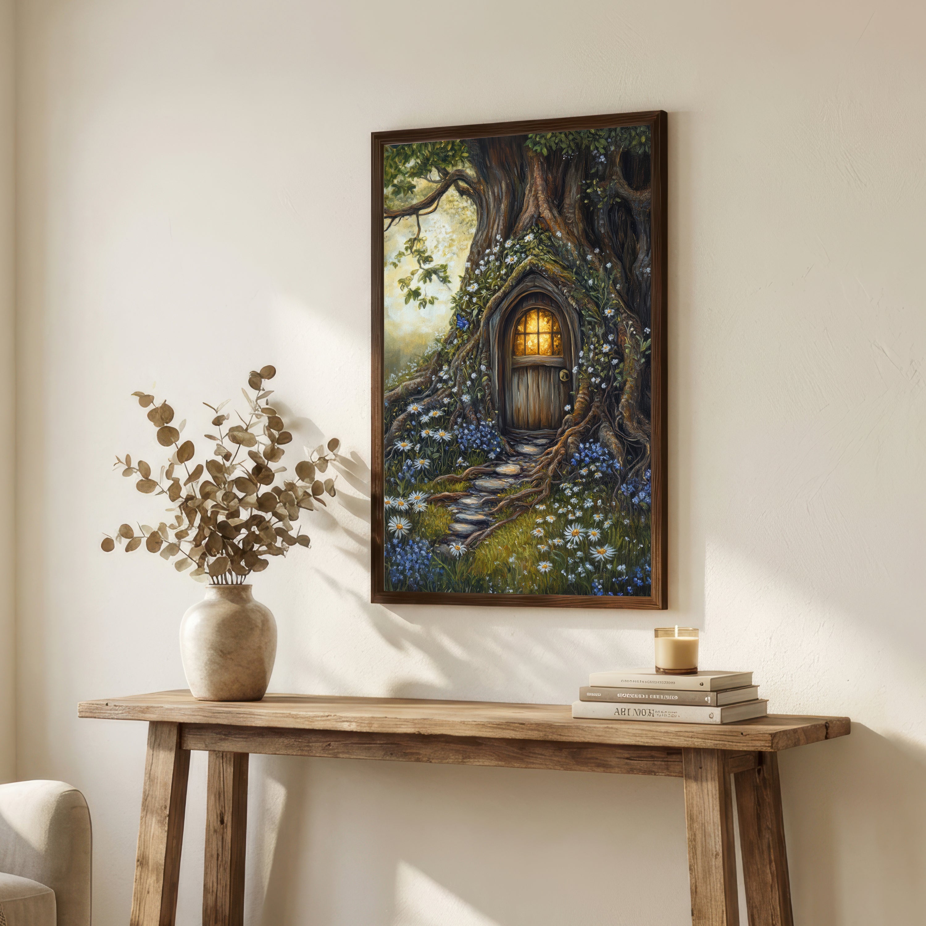 Enchanted Tree Door Art Print