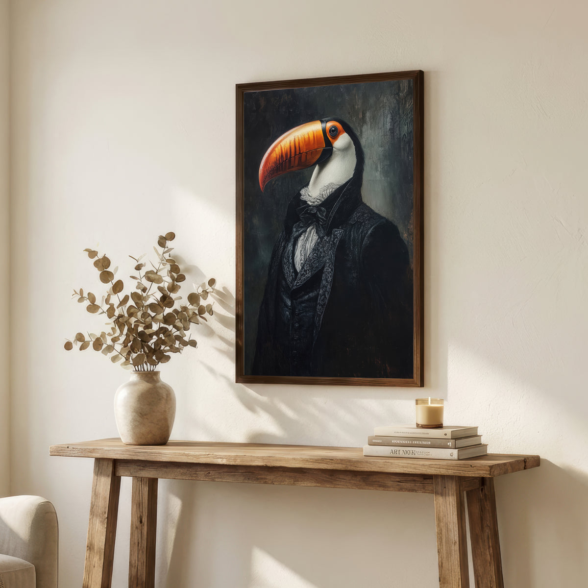 Victorian Toucan Dark Academia Art Print