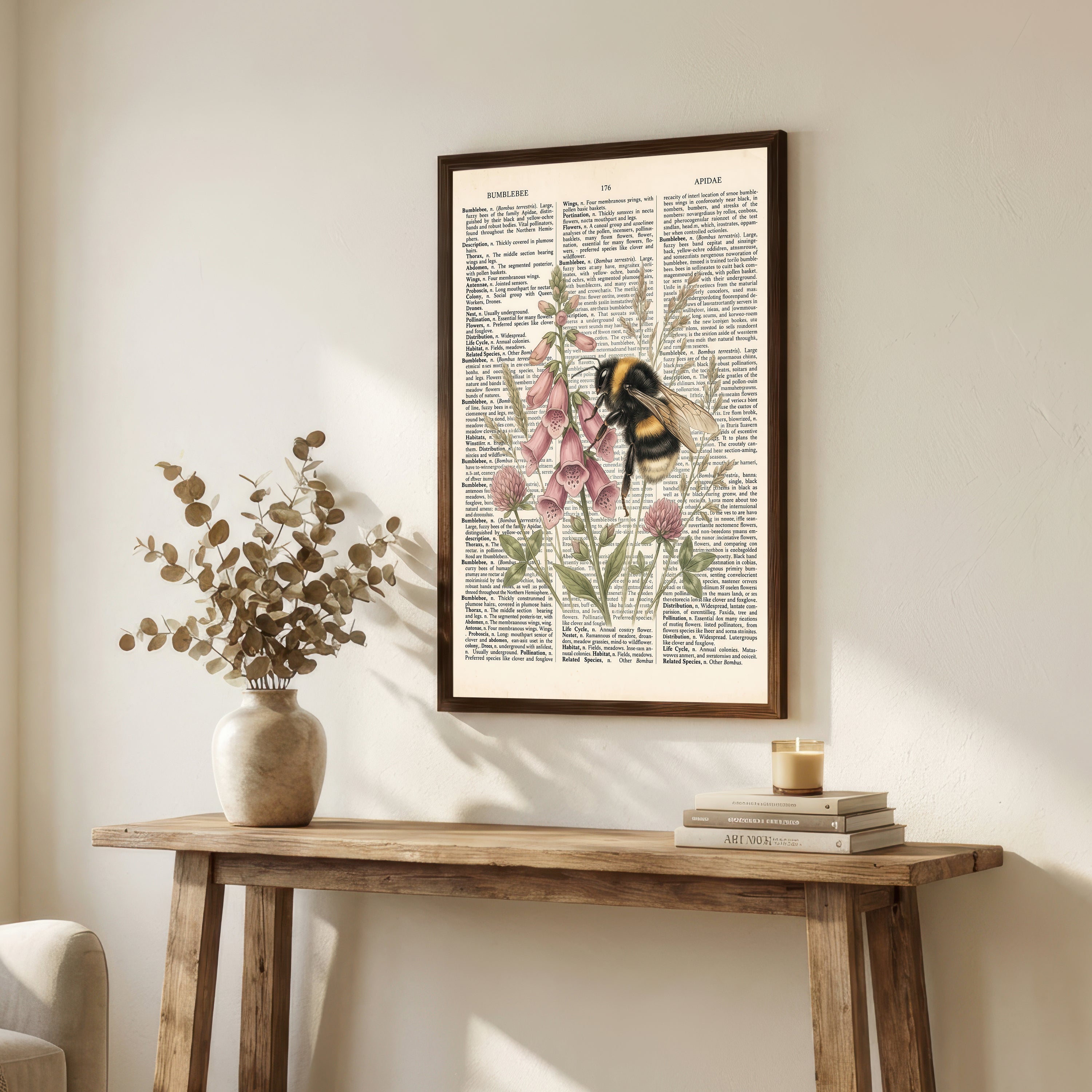 Bumblebee Botanical Art Print