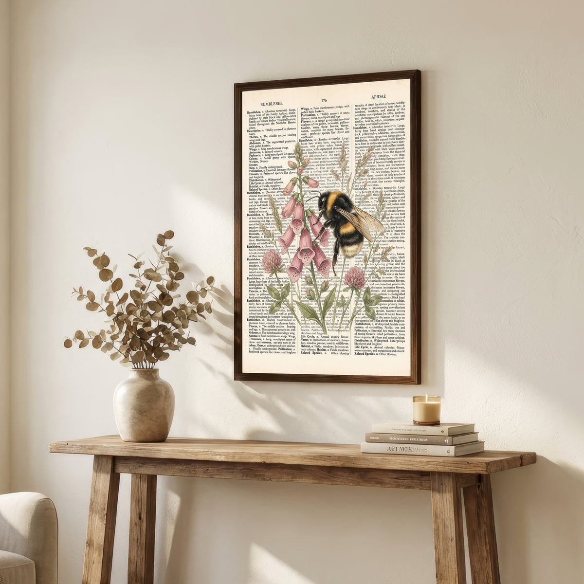 Bumblebee Botanical Art Print