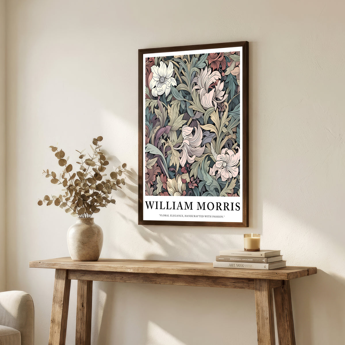 William Morris Inspired Floral Art Print