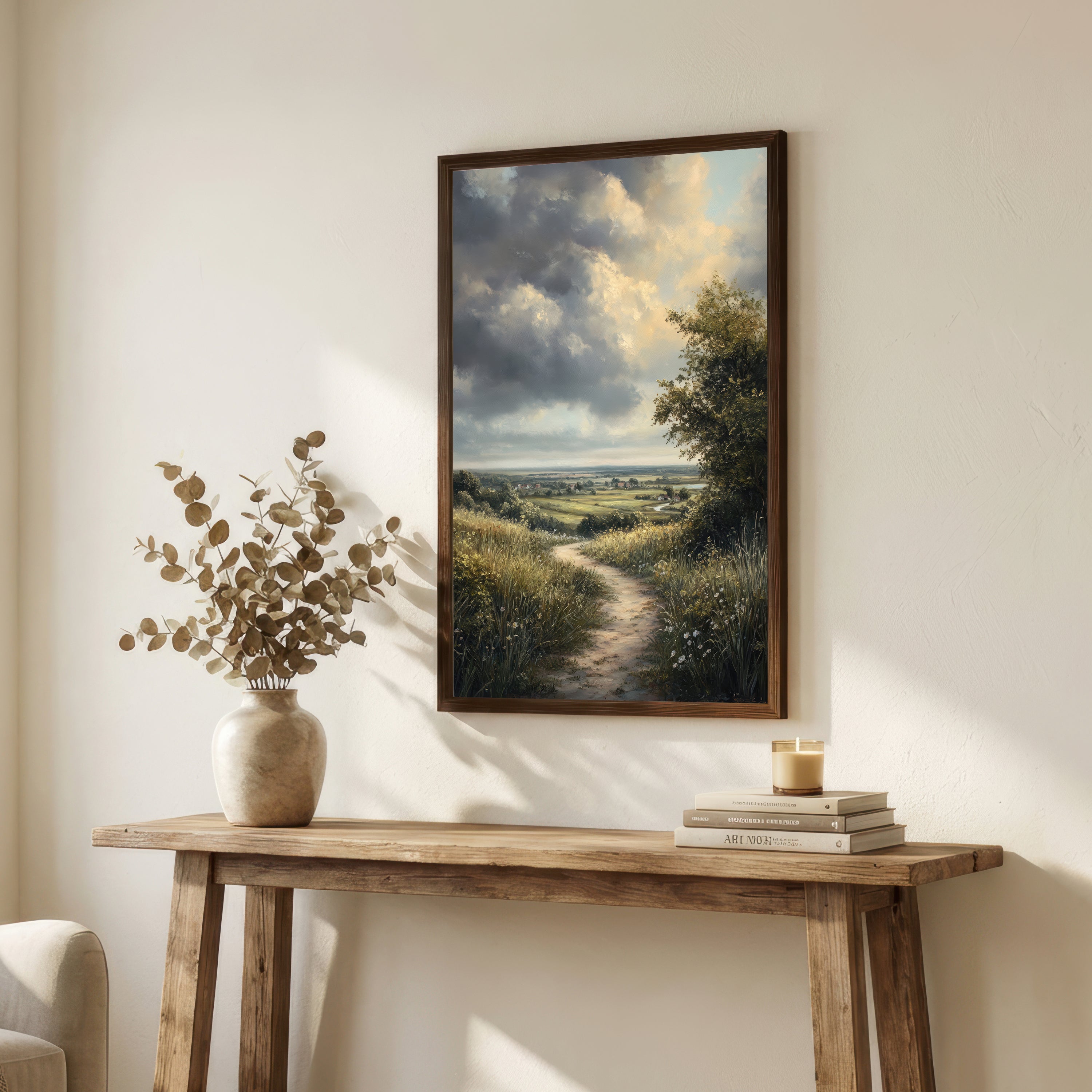 Pastoral Countryside Landscape Art Print