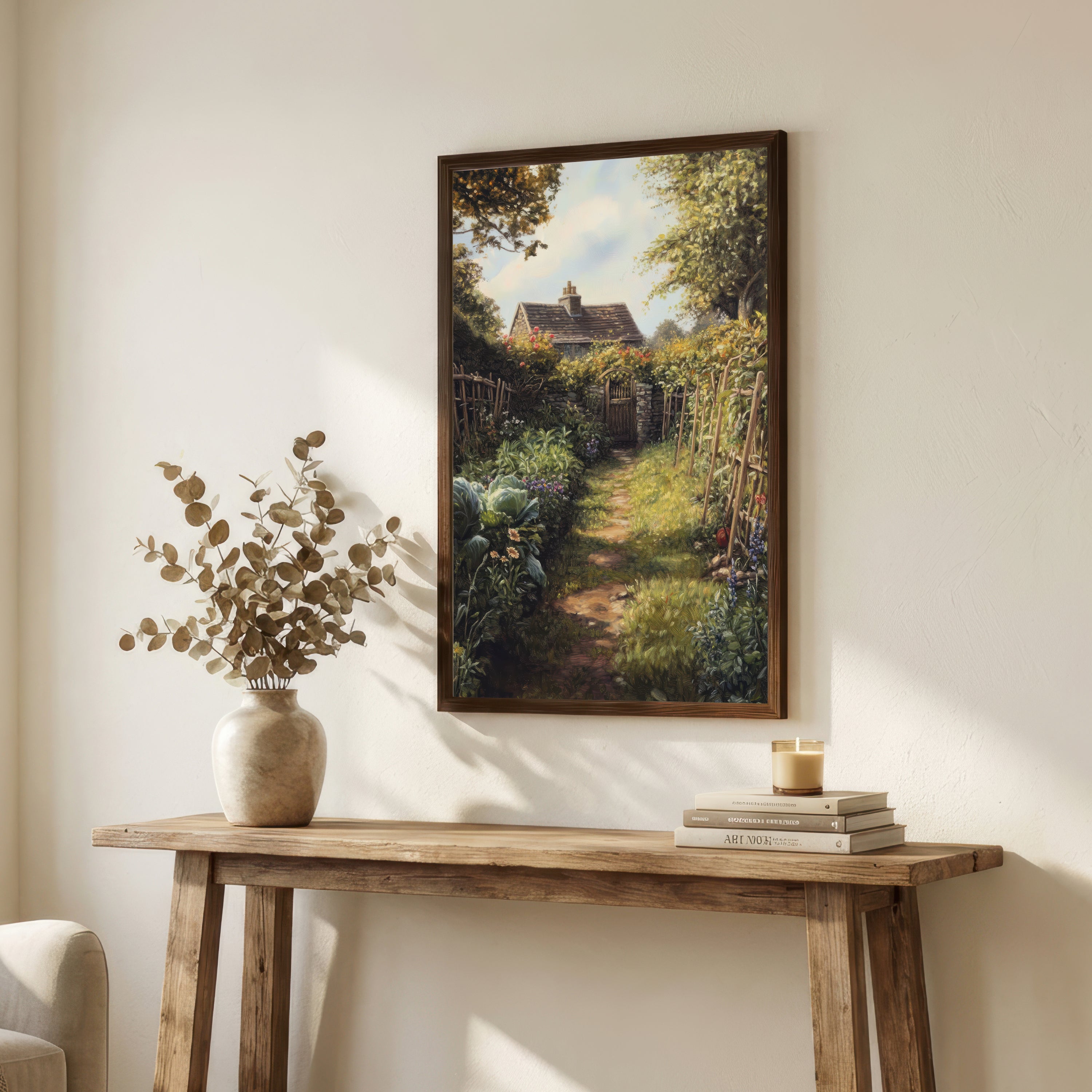 Cottage Garden Path Art Print