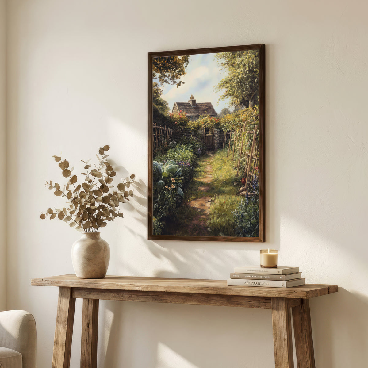 Cottage Garden Path Art Print