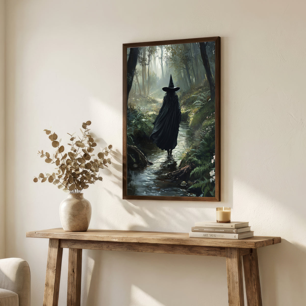Witch in Forest Dark Fantasy Art Print