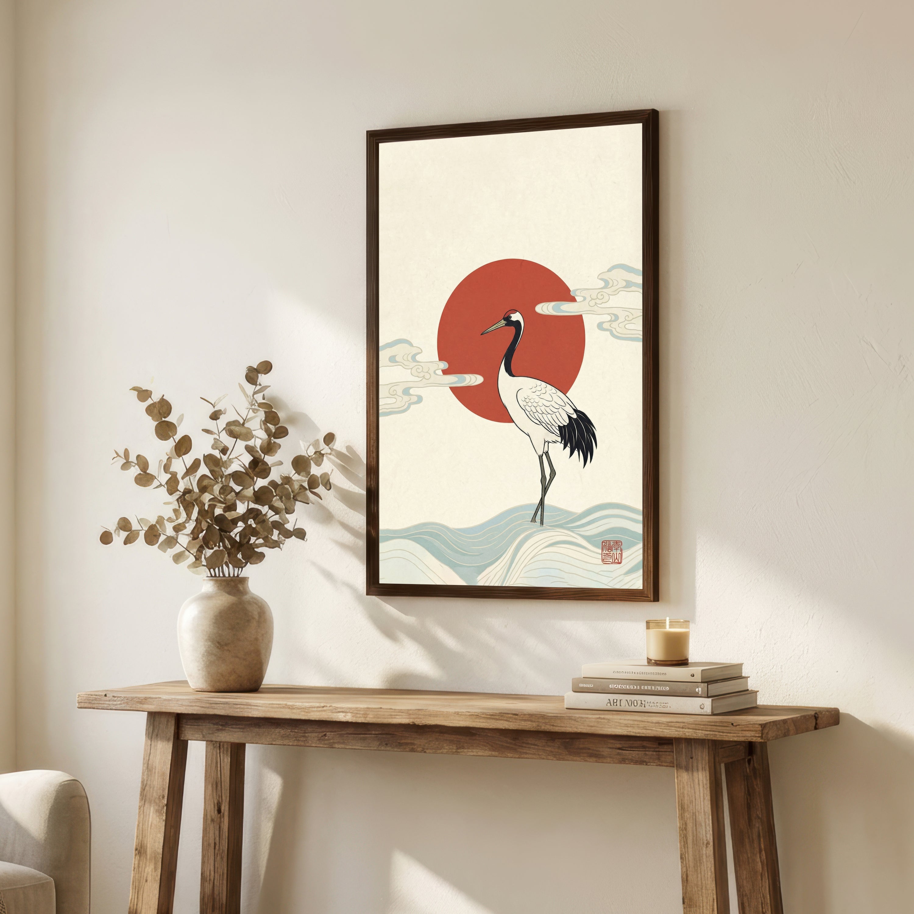 Japanese Crane Art Print