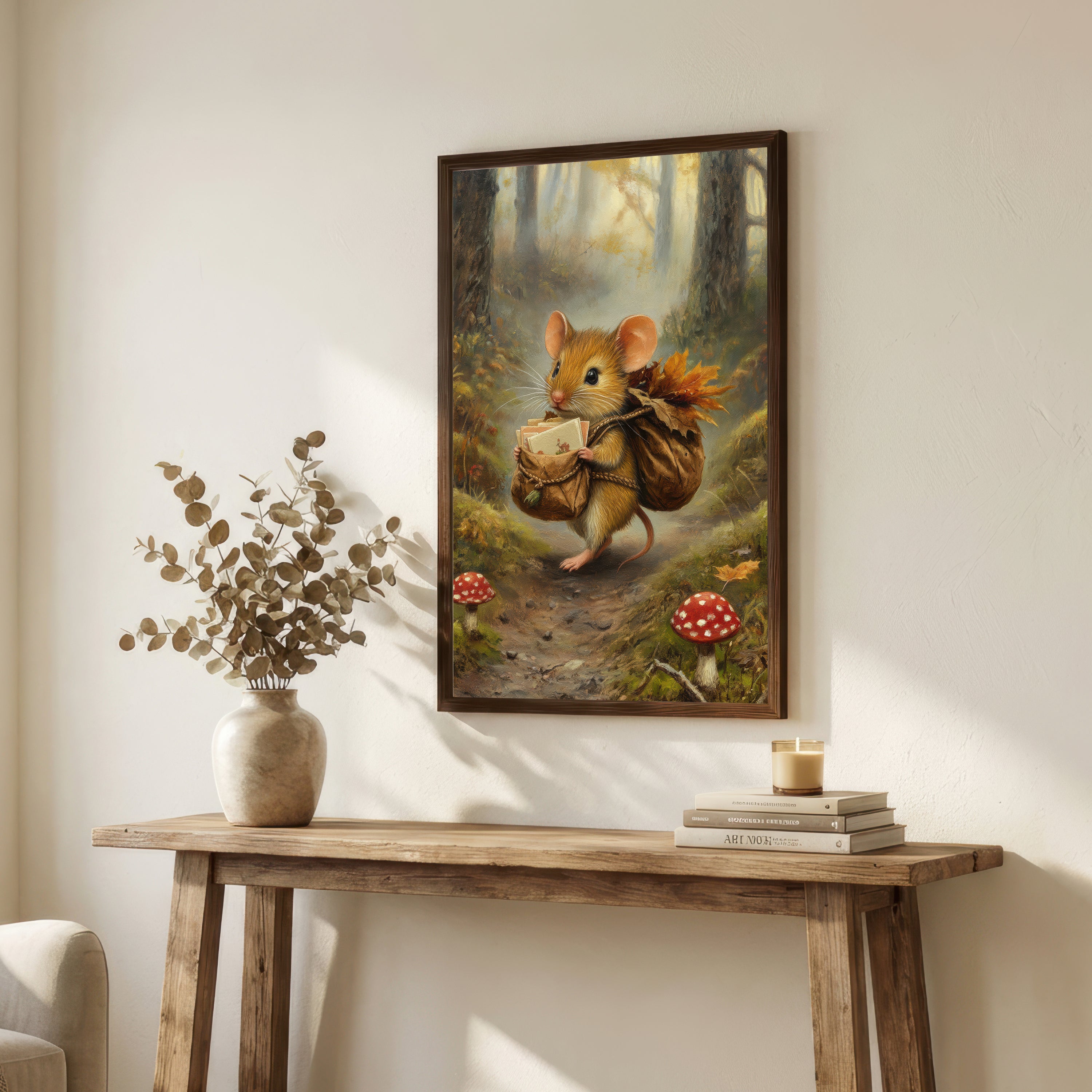 Storybook Mouse Woodland Art Print