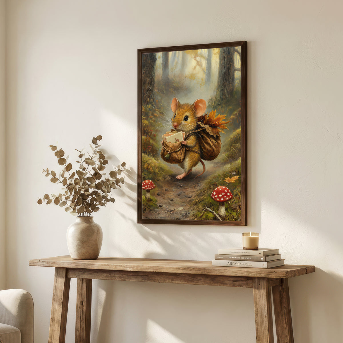 Storybook Mouse Woodland Art Print