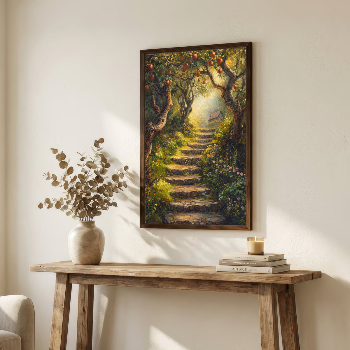 Enchanted Apple Orchard Path Art Print