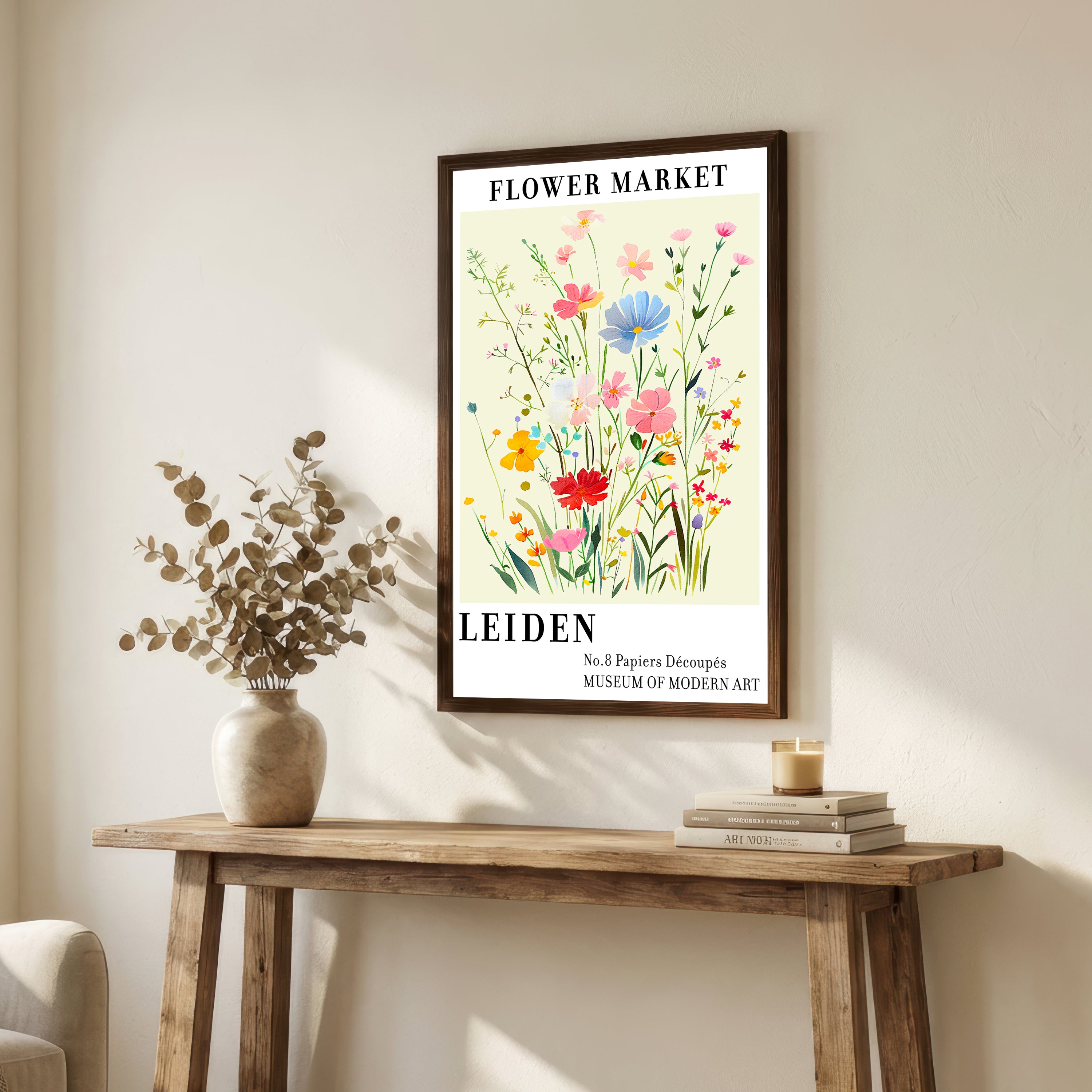 Leiden Flower Market Botanical Art Print