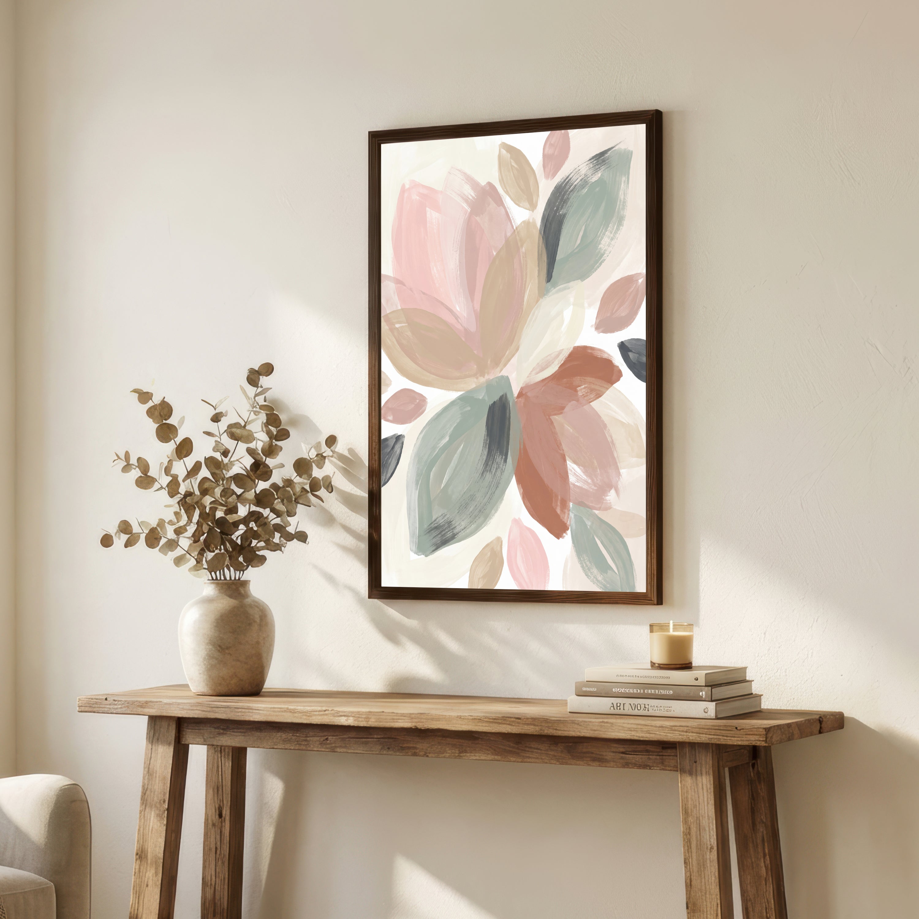Pastel Abstract Floral Art Print