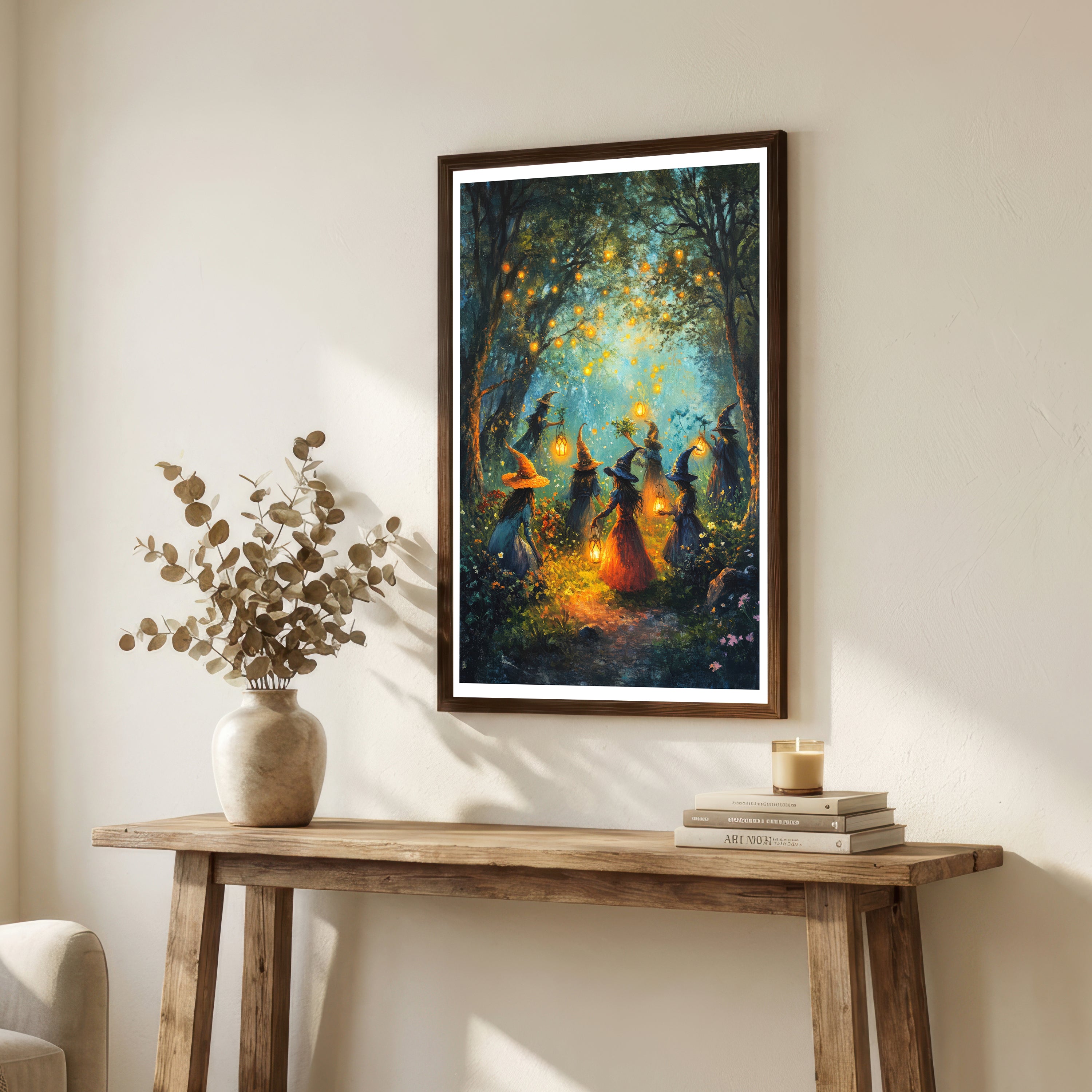 Enchanted Forest Witches Art Print