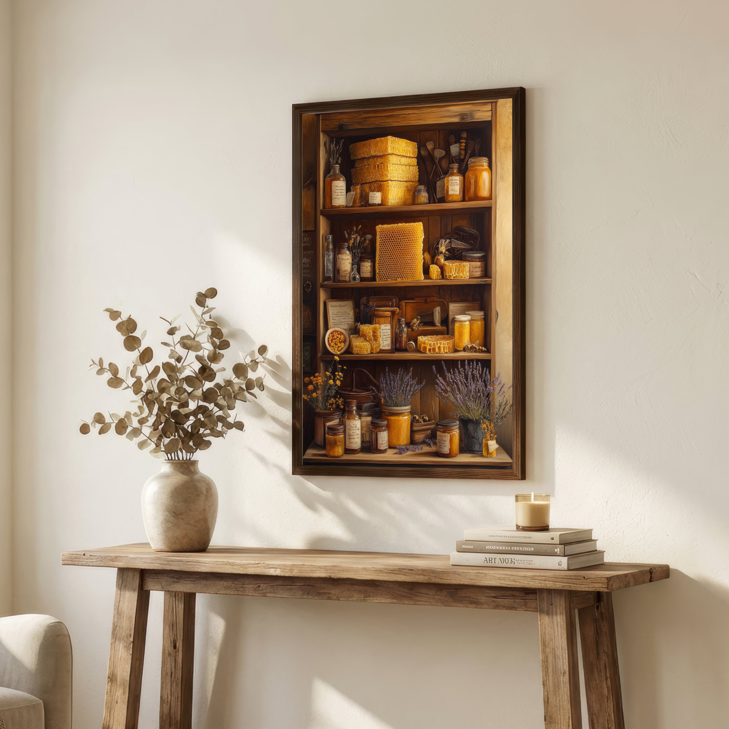 Honeycomb Apothecary Still Life Art Print