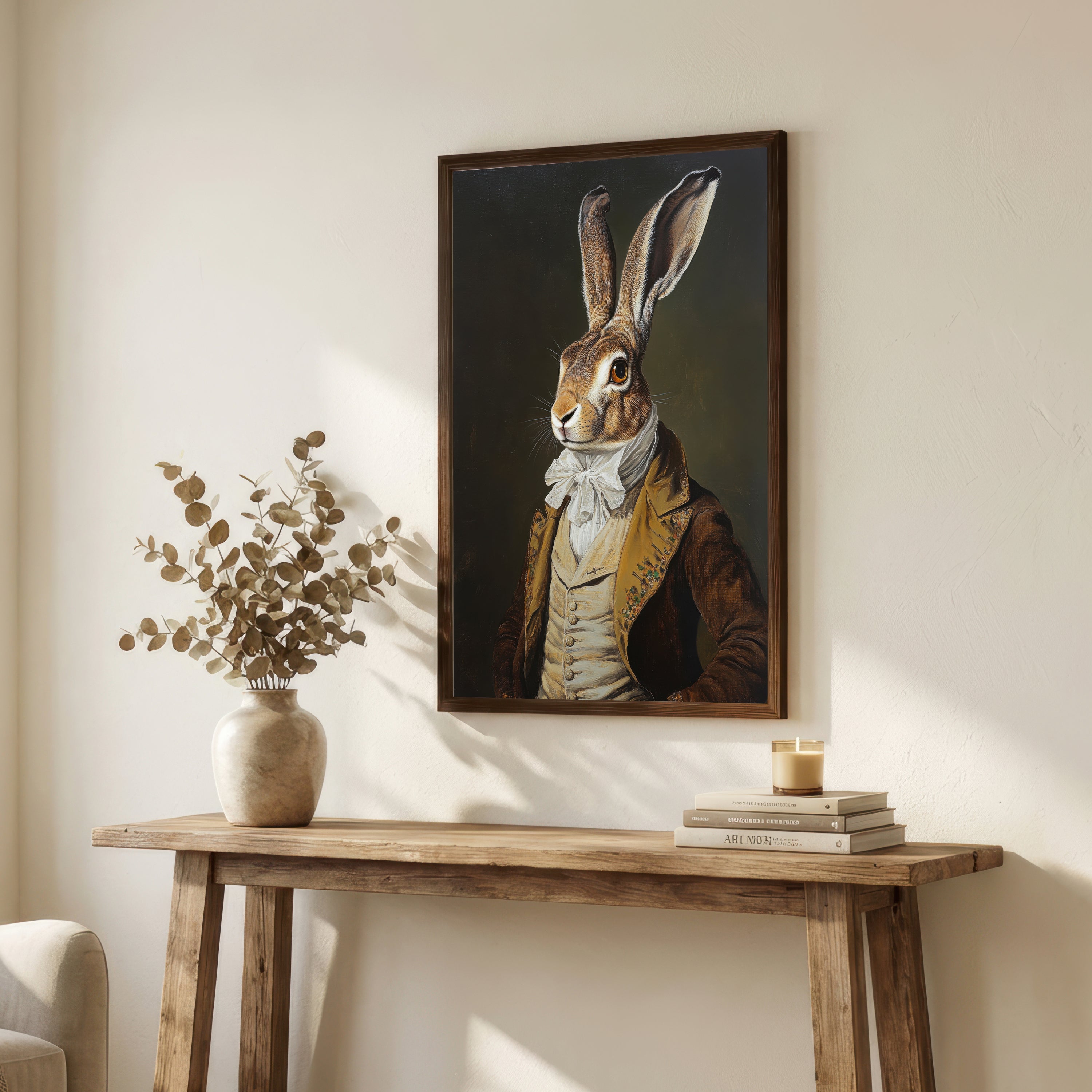 Victorian Hare Portrait Art Print