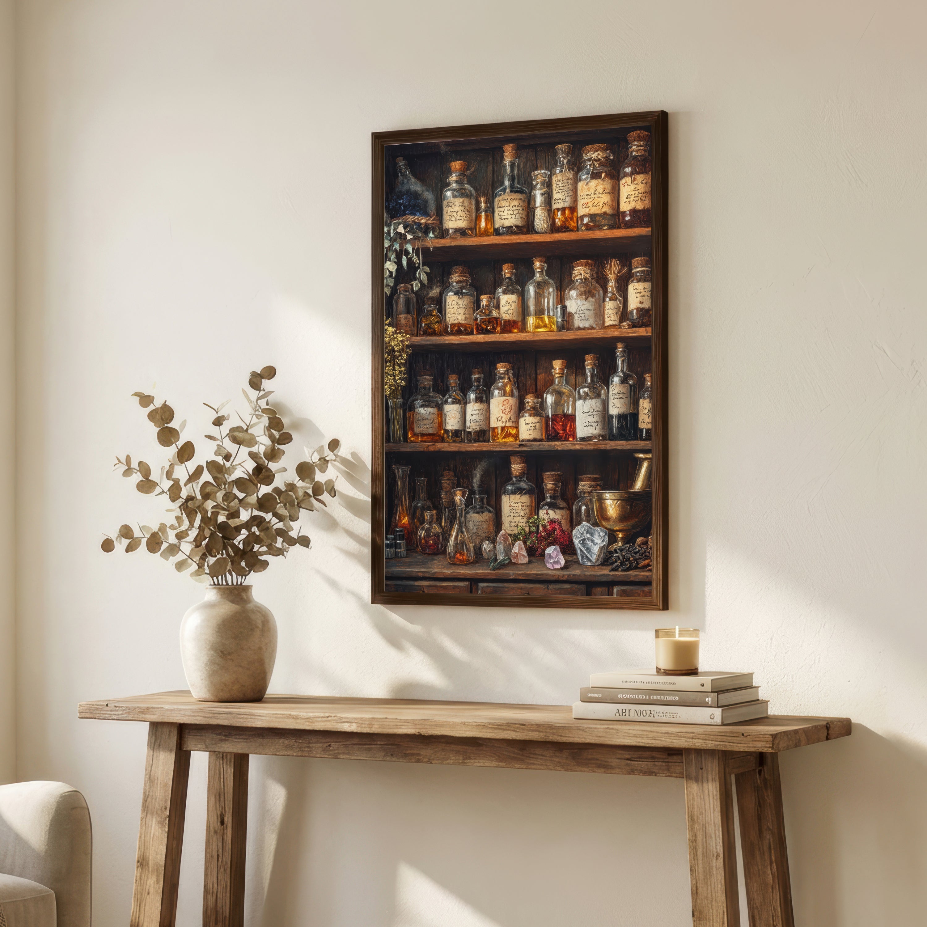 Vintage Apothecary Bottles Art Print