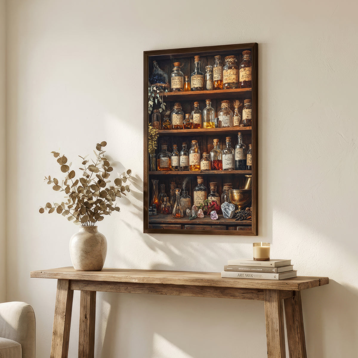 Vintage Apothecary Bottles Art Print