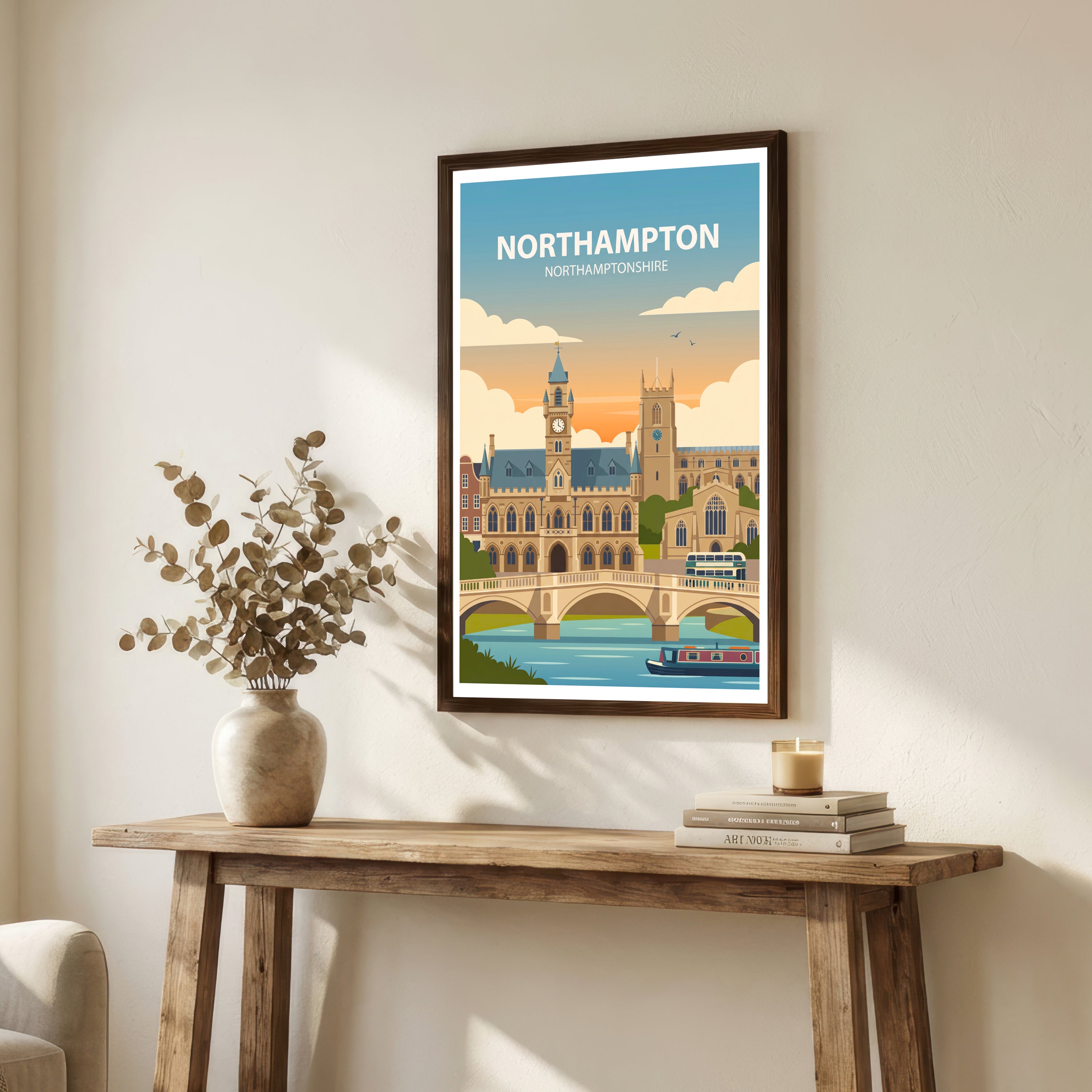 Northampton Travel Poster