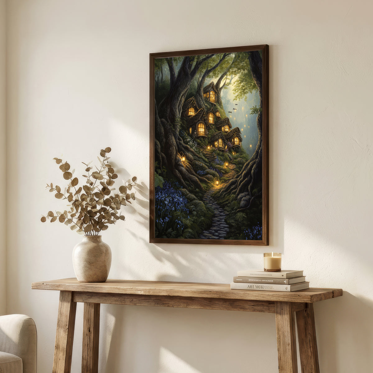 Enchanted Forest Treehouse Art Print