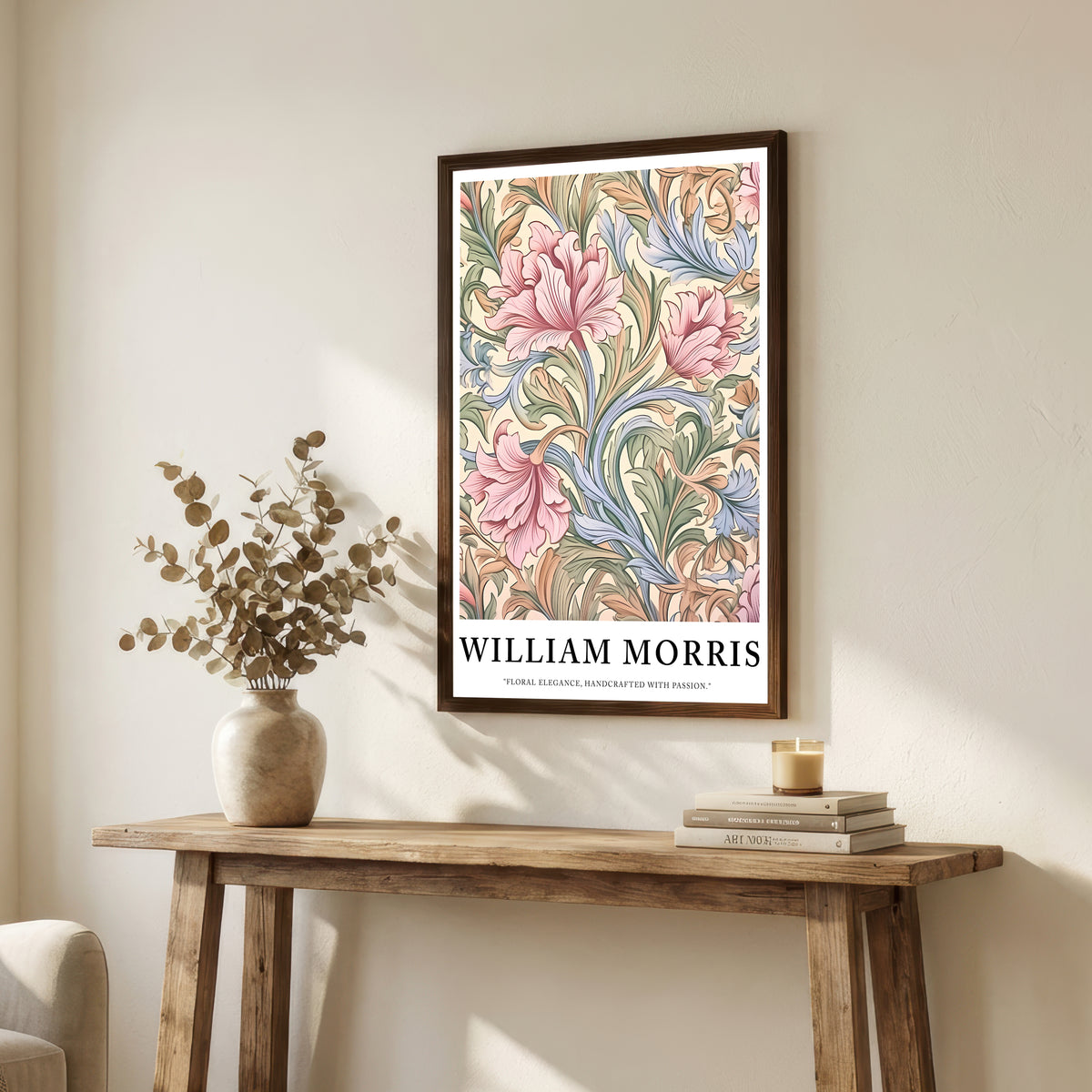 William Morris Inspired Floral Art Print