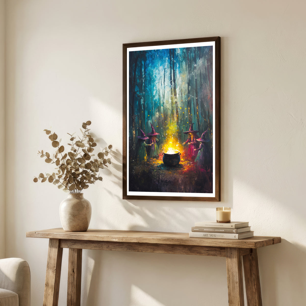 Witches Around a Cauldron Art Print