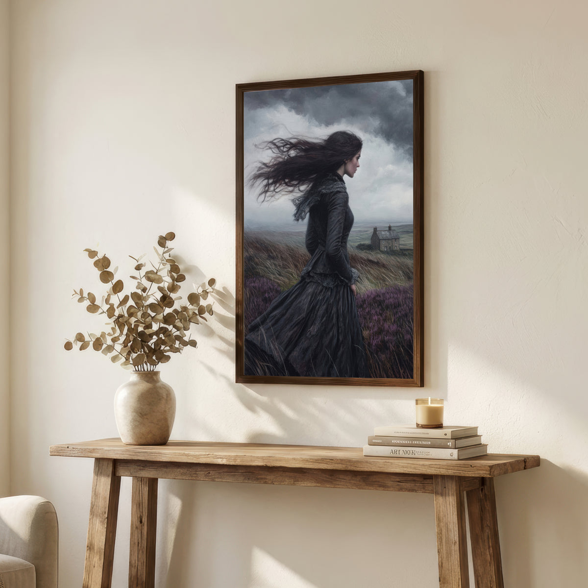 Windswept Woman Gothic Art Print