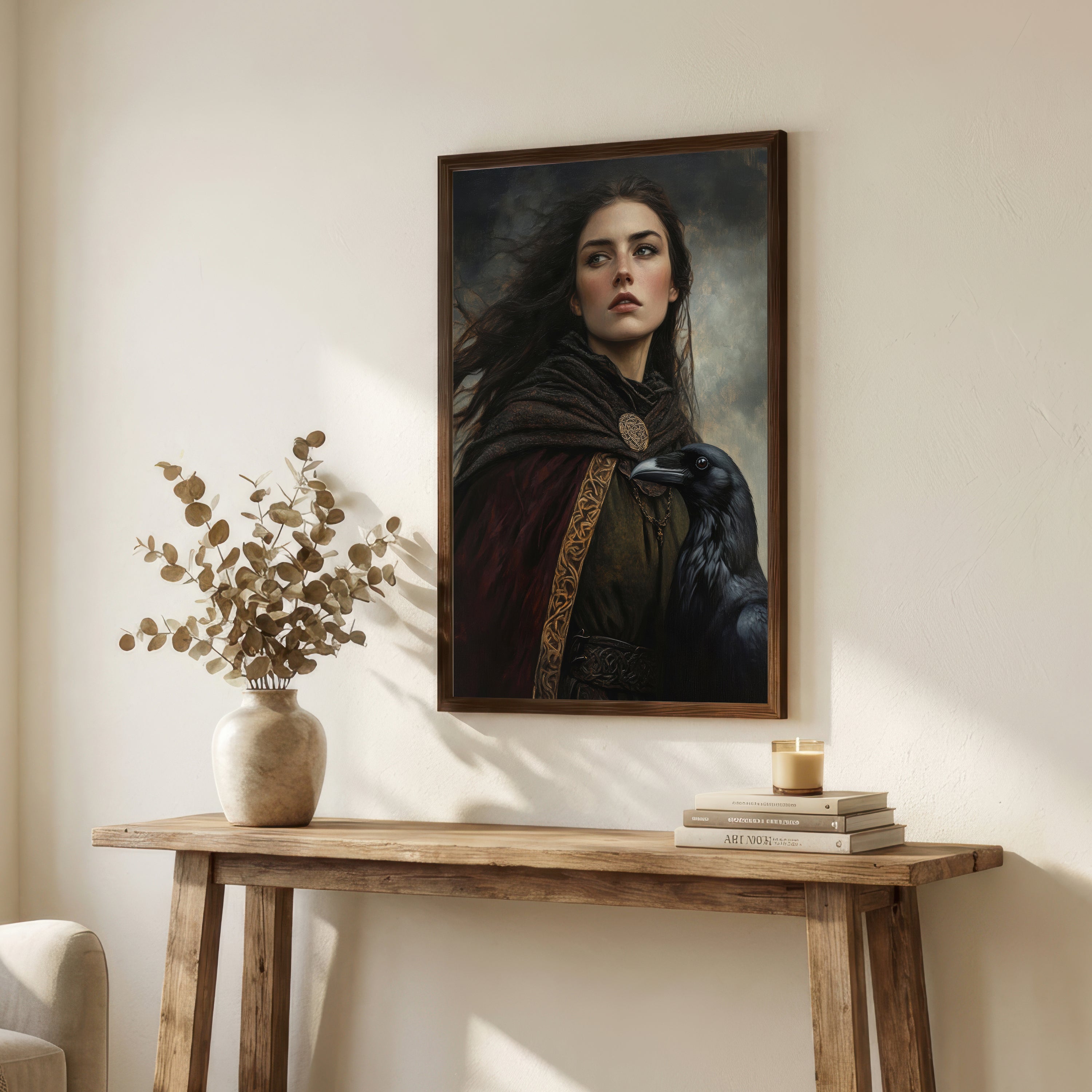 Raven Companion Portrait Art Print