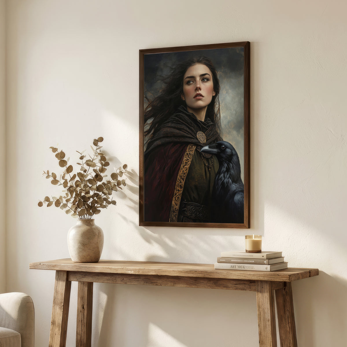 Raven Companion Portrait Art Print