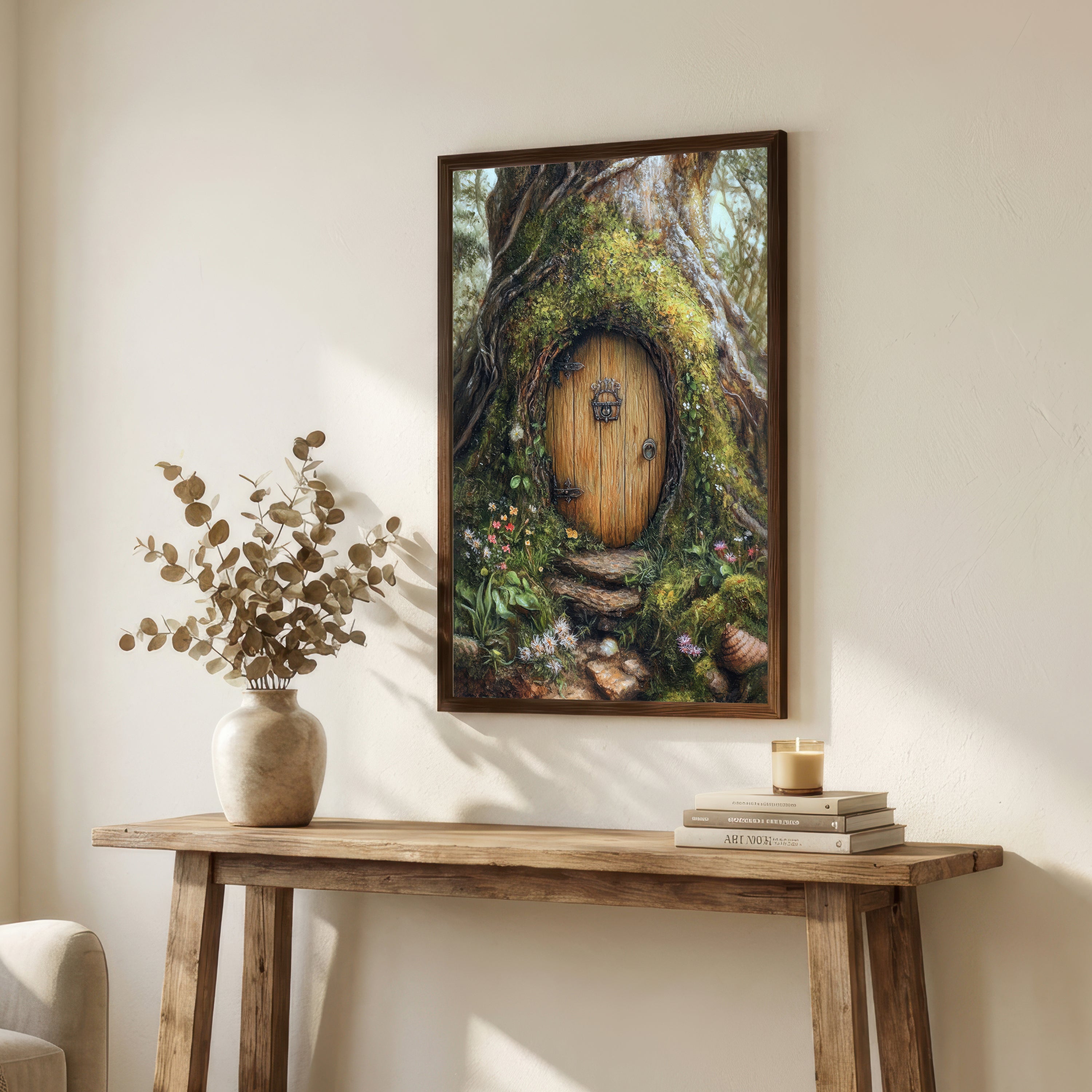 Enchanted Tree Door Art Print