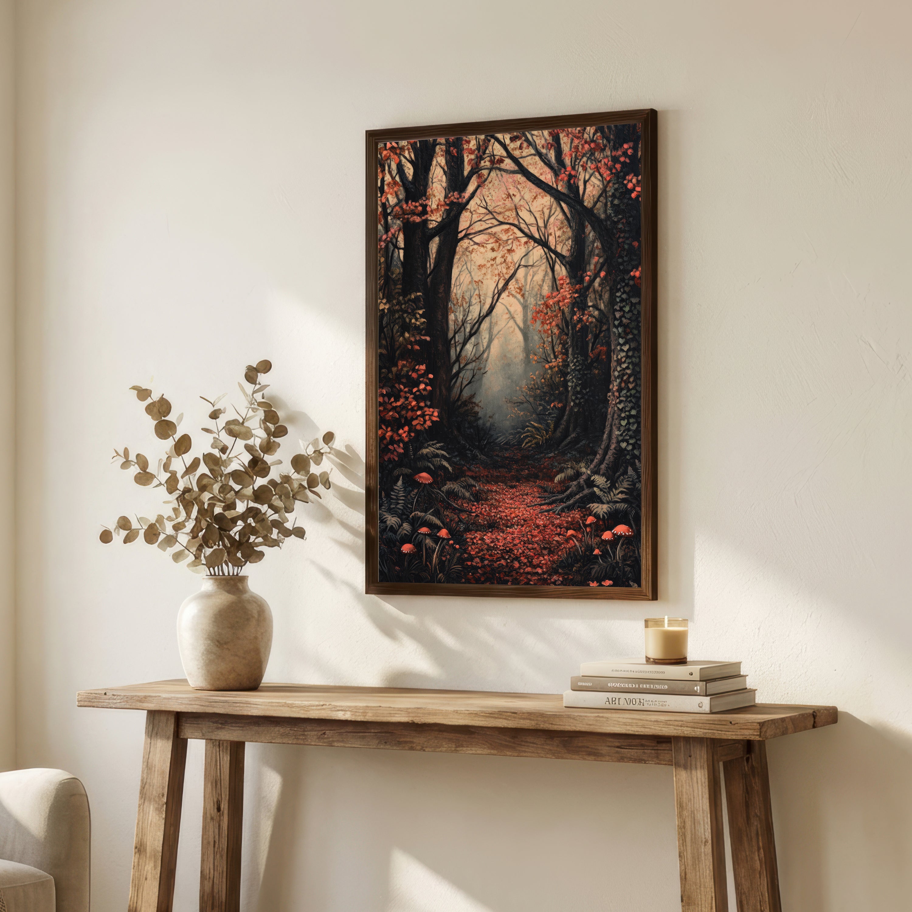 Enchanted Autumn Forest Art Print