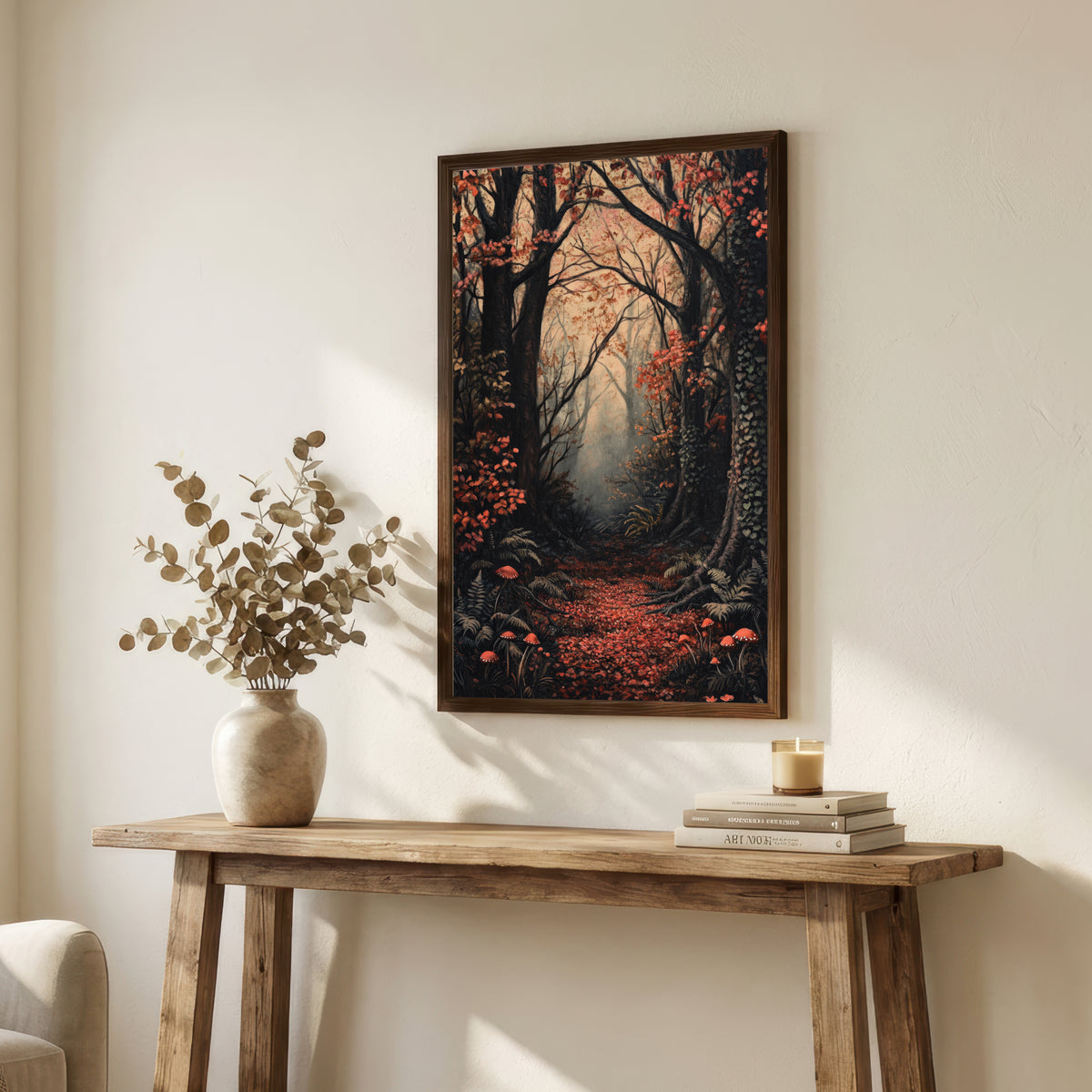 Enchanted Autumn Forest Art Print