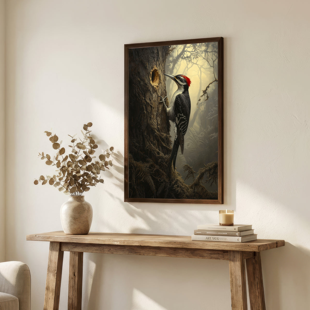 Pileated Woodpecker Woodland Art Print