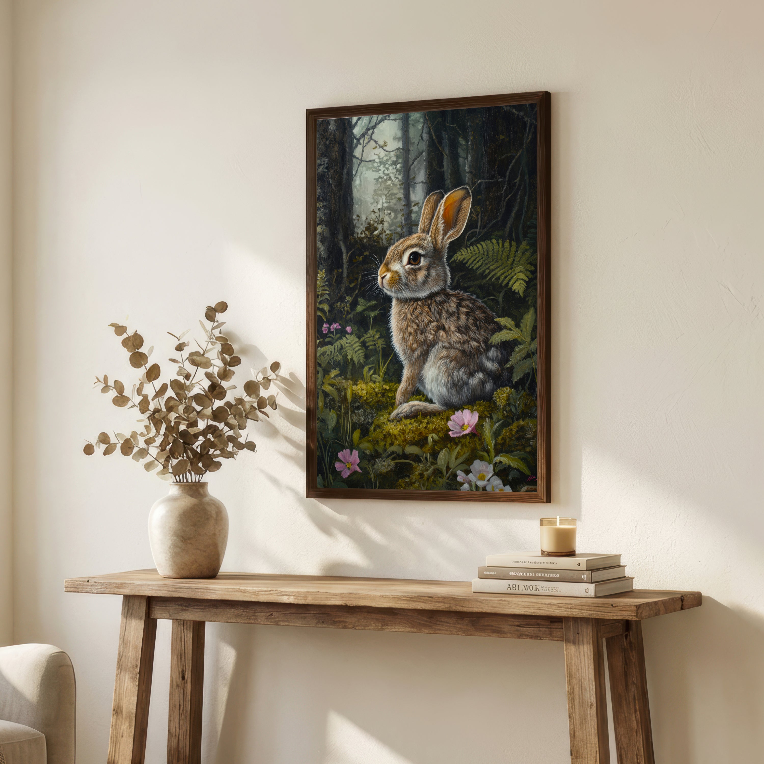 Woodland Rabbit Art Print