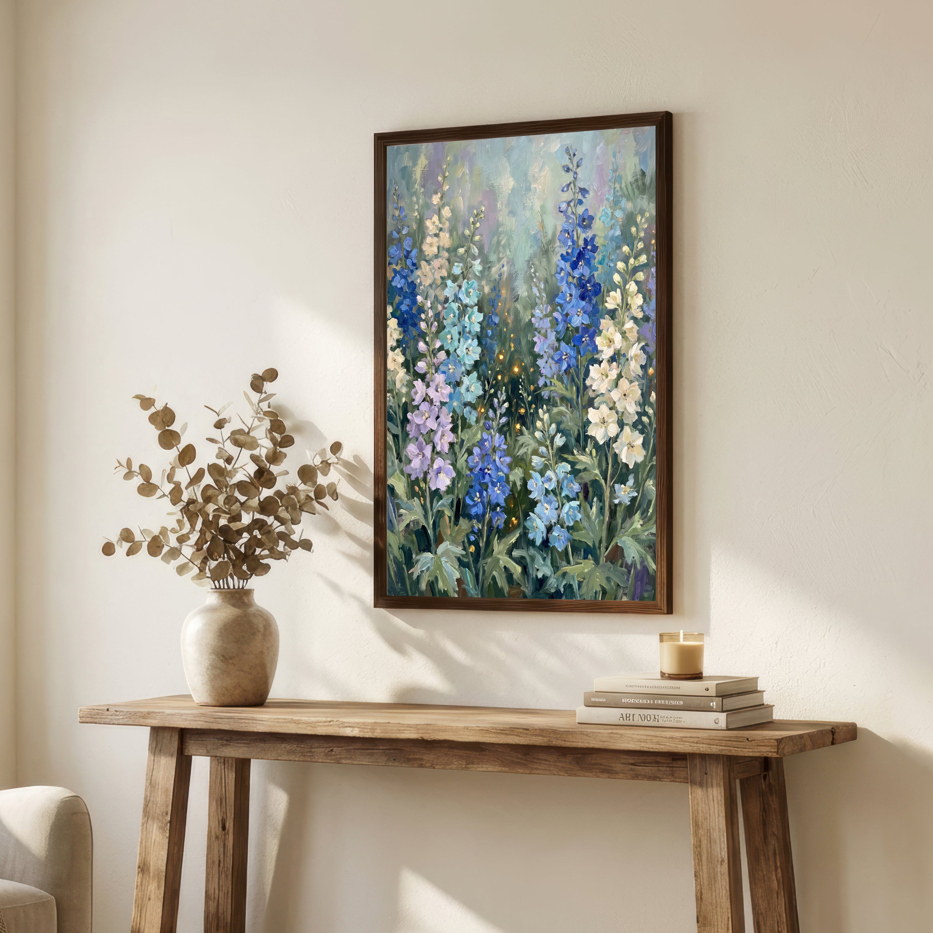 Blue Wildflower Meadow Art Print