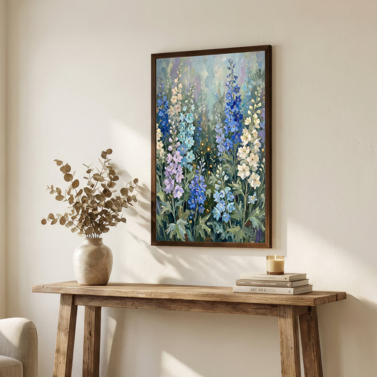 Blue Wildflower Meadow Art Print