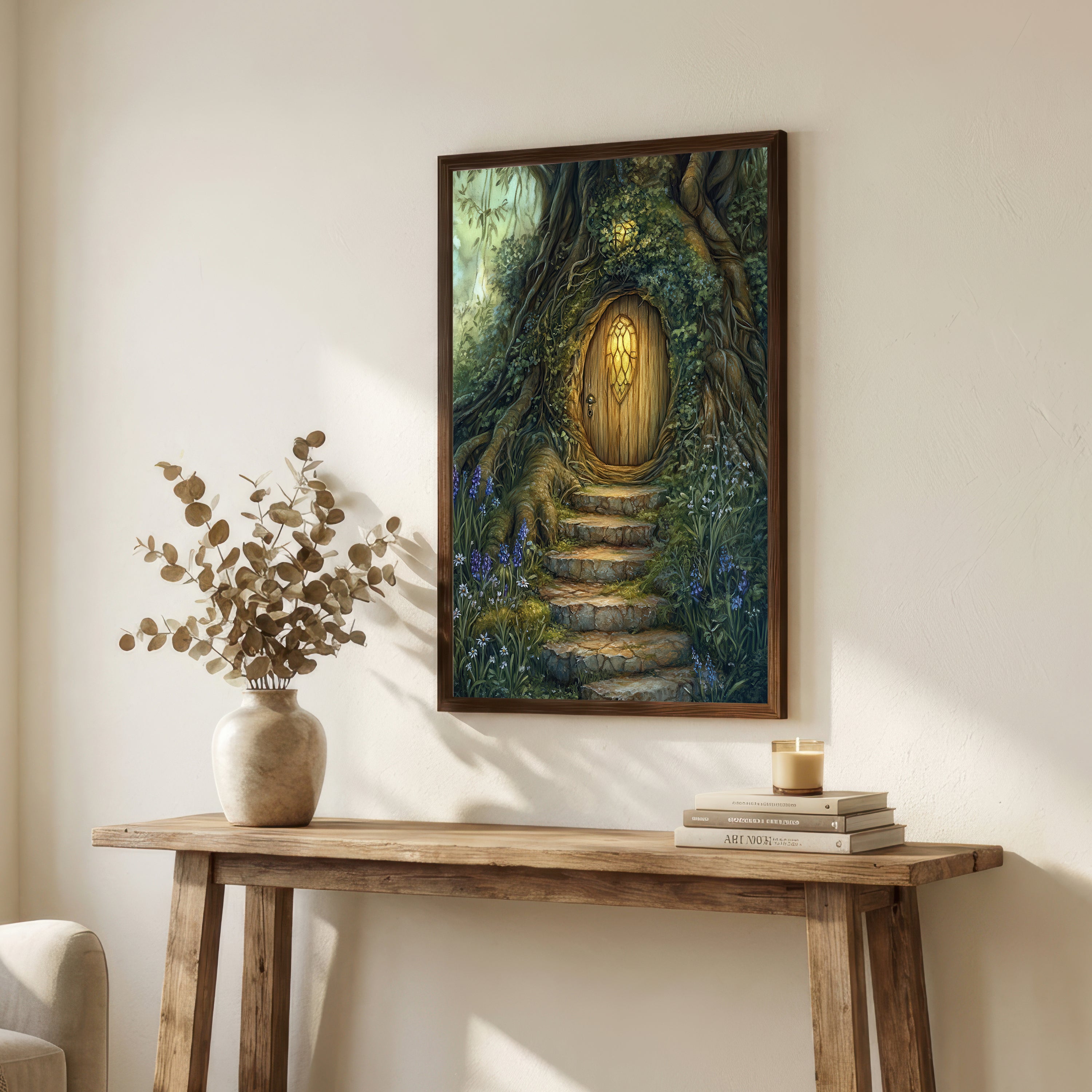 Enchanted Tree Door Art Print
