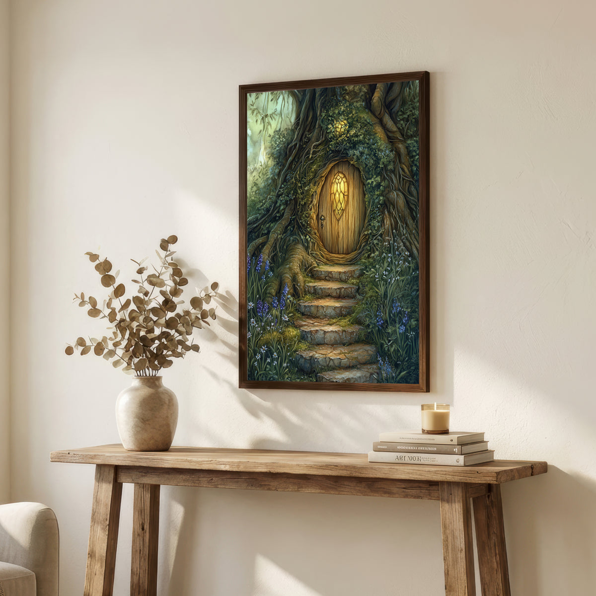 Enchanted Tree Door Art Print