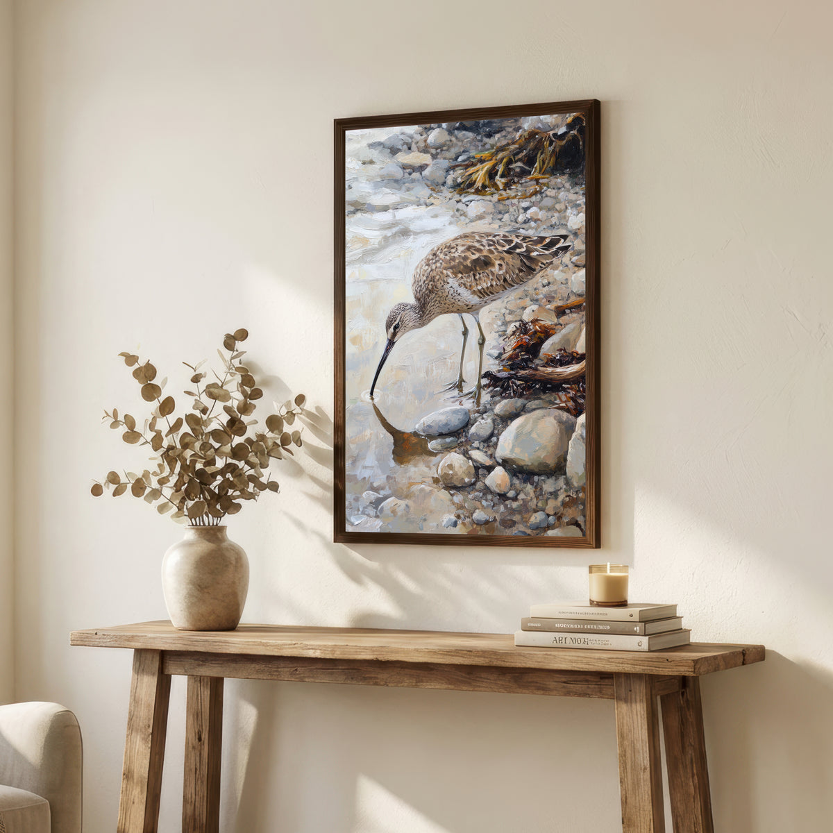 Painterly Shorebird Art Print