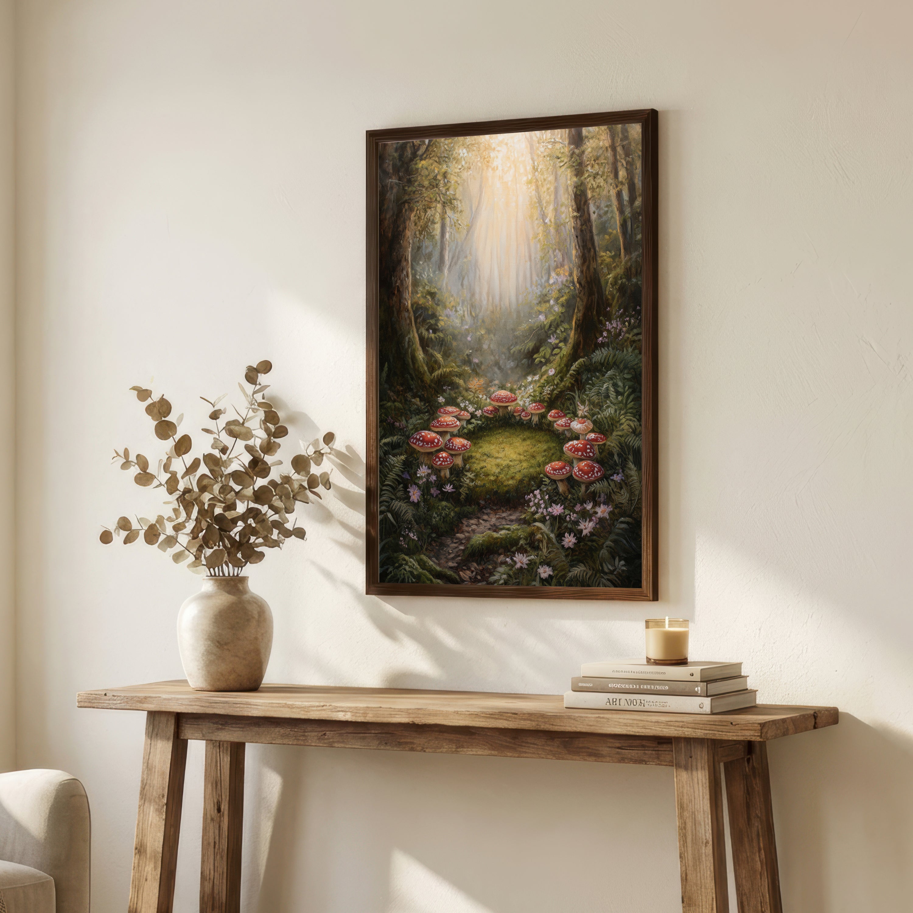 Enchanted Mushroom Forest Art Print