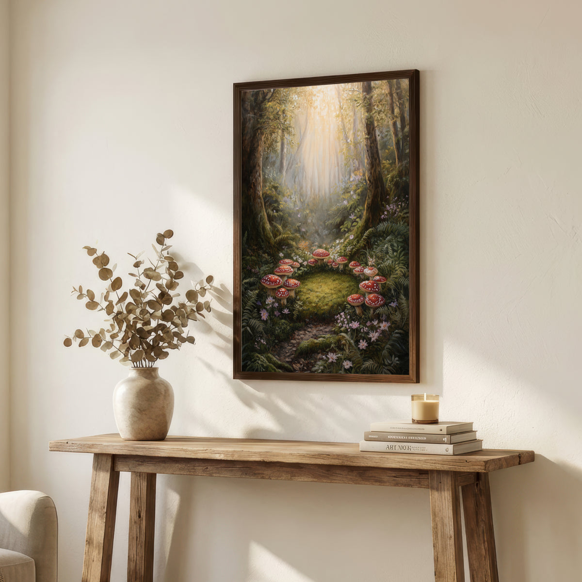 Enchanted Mushroom Forest Art Print