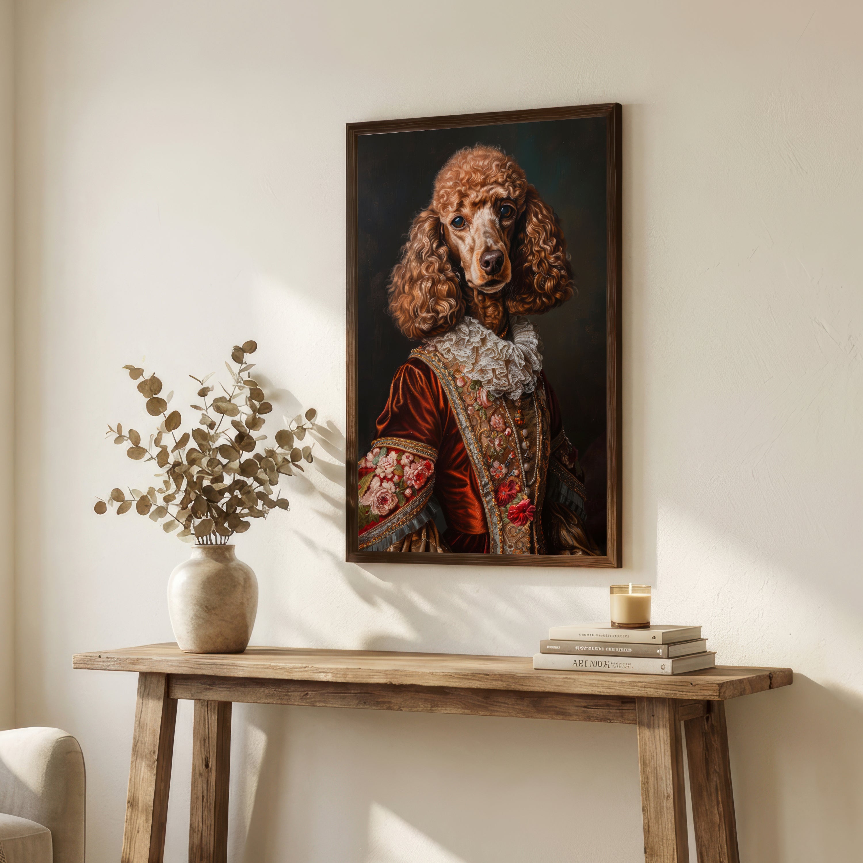 Aristocratic Dog Portrait Art Print