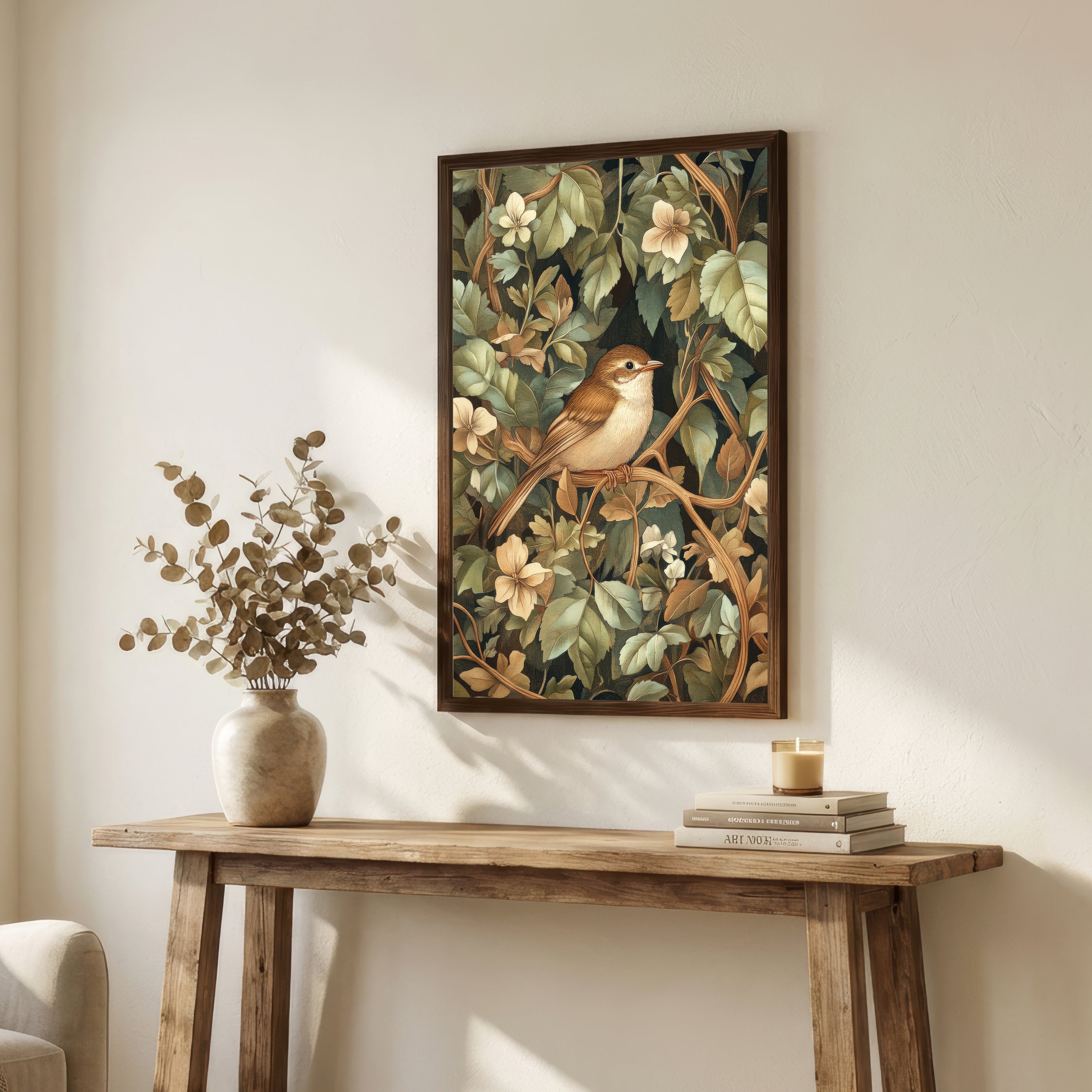 William Morris Inspired Songbird Art Print