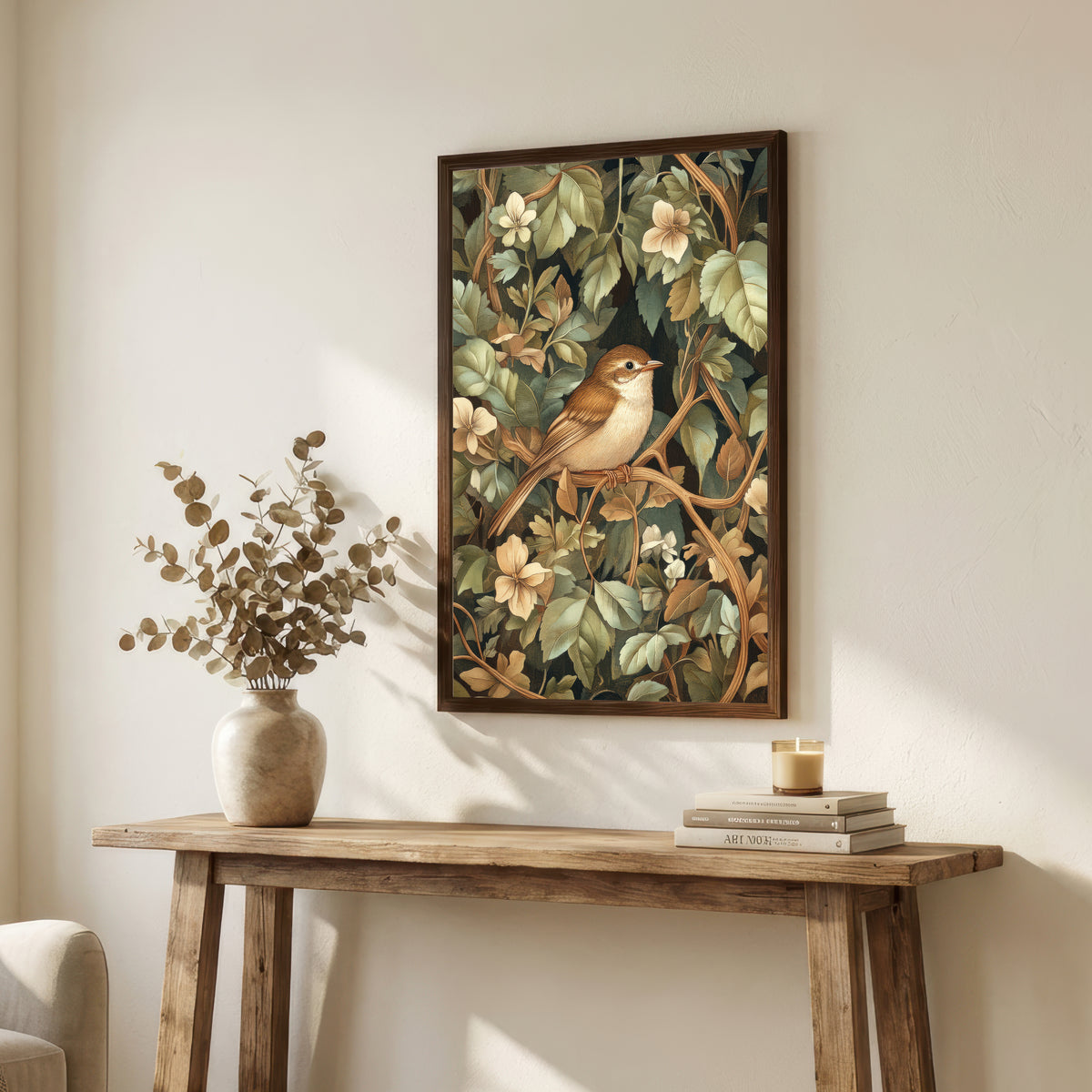 William Morris Inspired Songbird Art Print